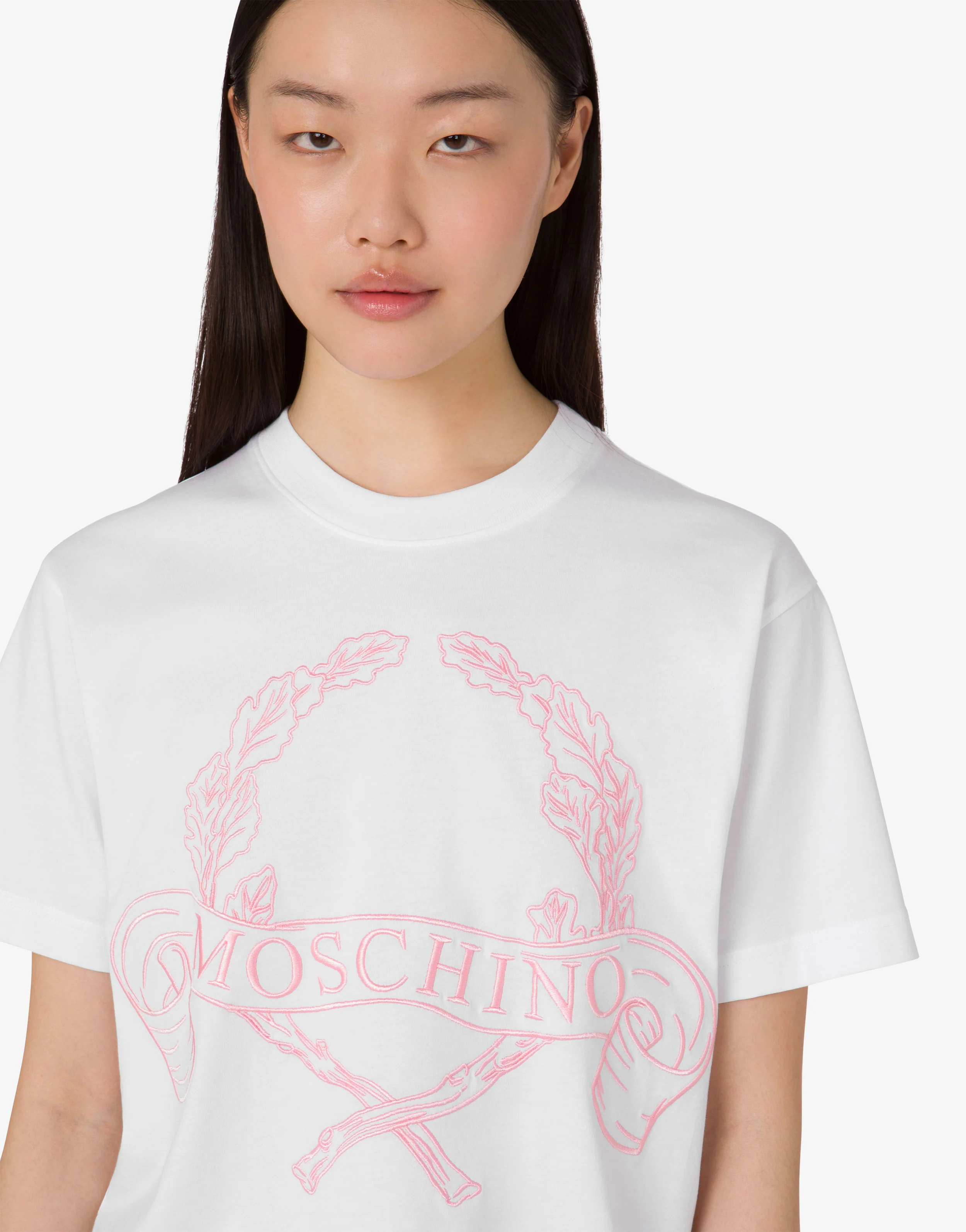 Organic cotton jersey T-shirt Laurel Crown - Image 4