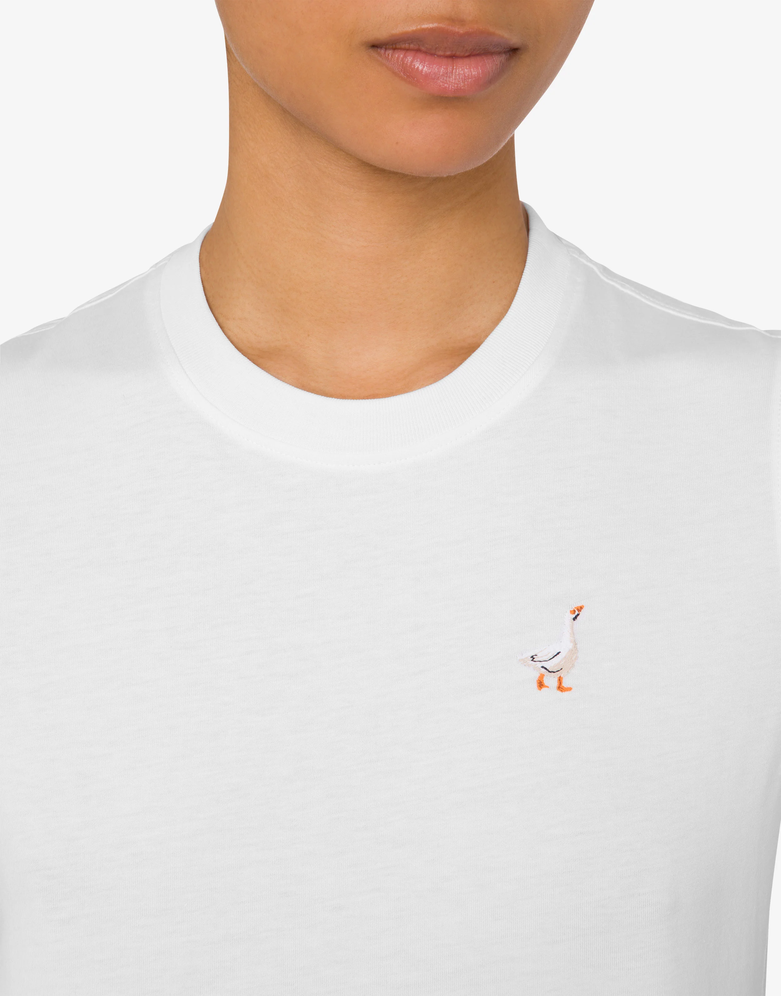 Organic Jersey T-shirt Goose Embroidery - Image 4