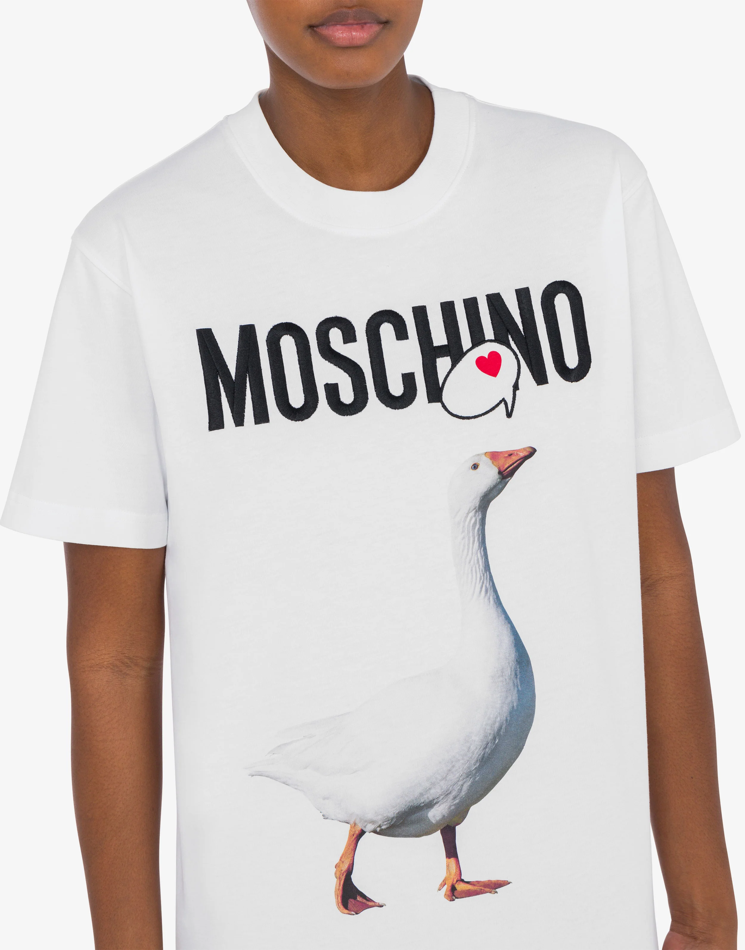 Organic Jersey T-shirt Goose Print - Image 4