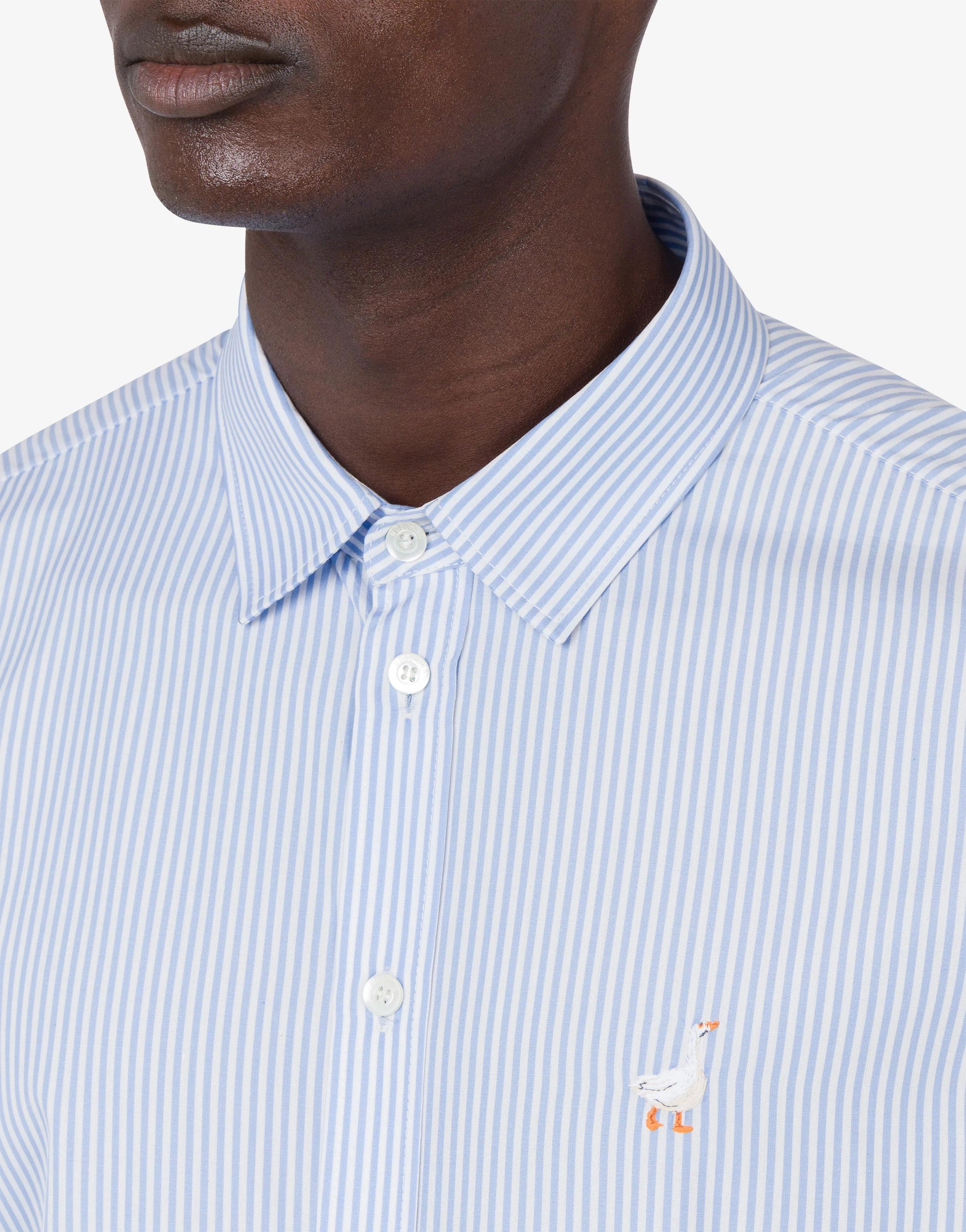 Poplin Shirt Goose Embroidery - Image 4