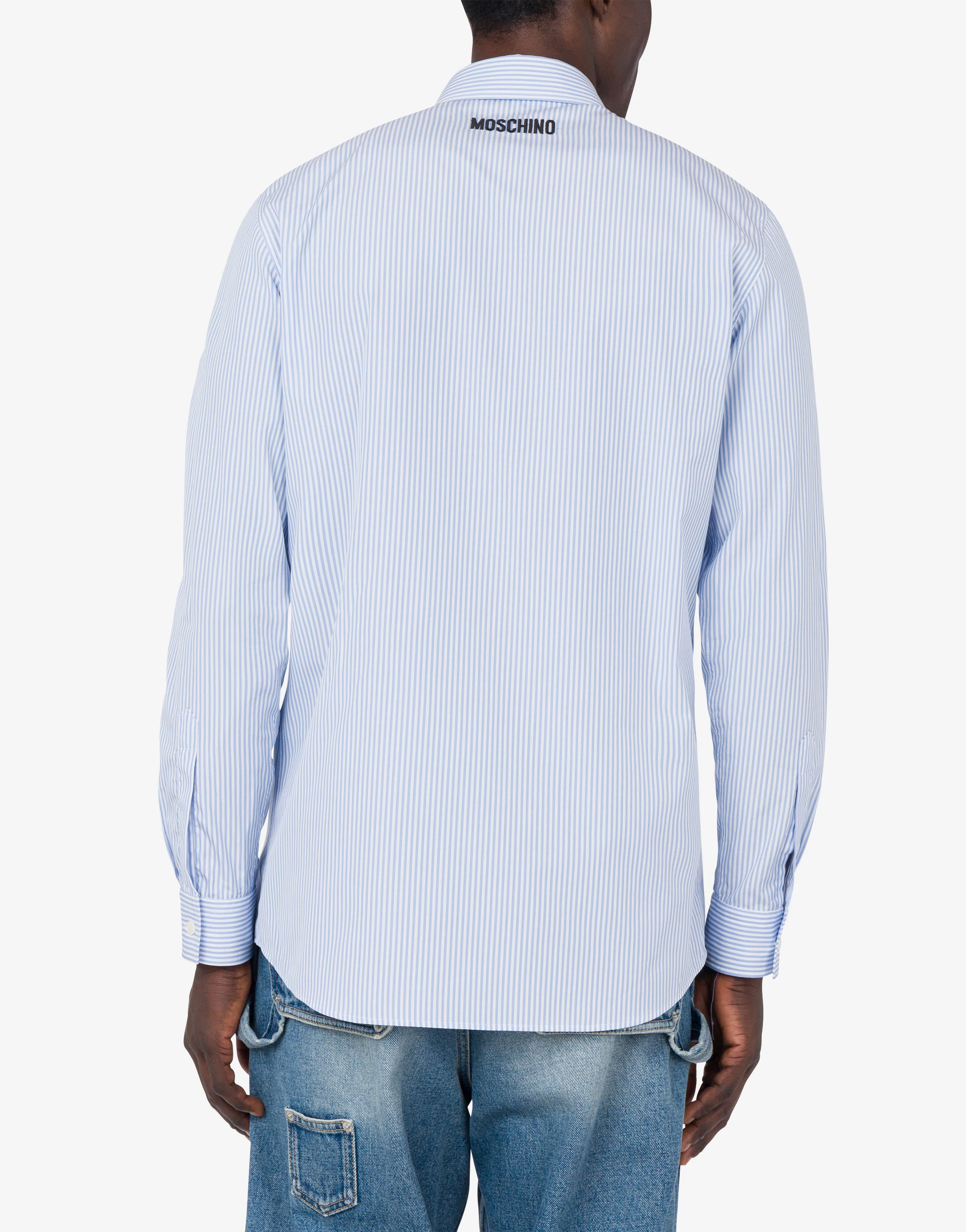Poplin Shirt Goose Embroidery - Image 3