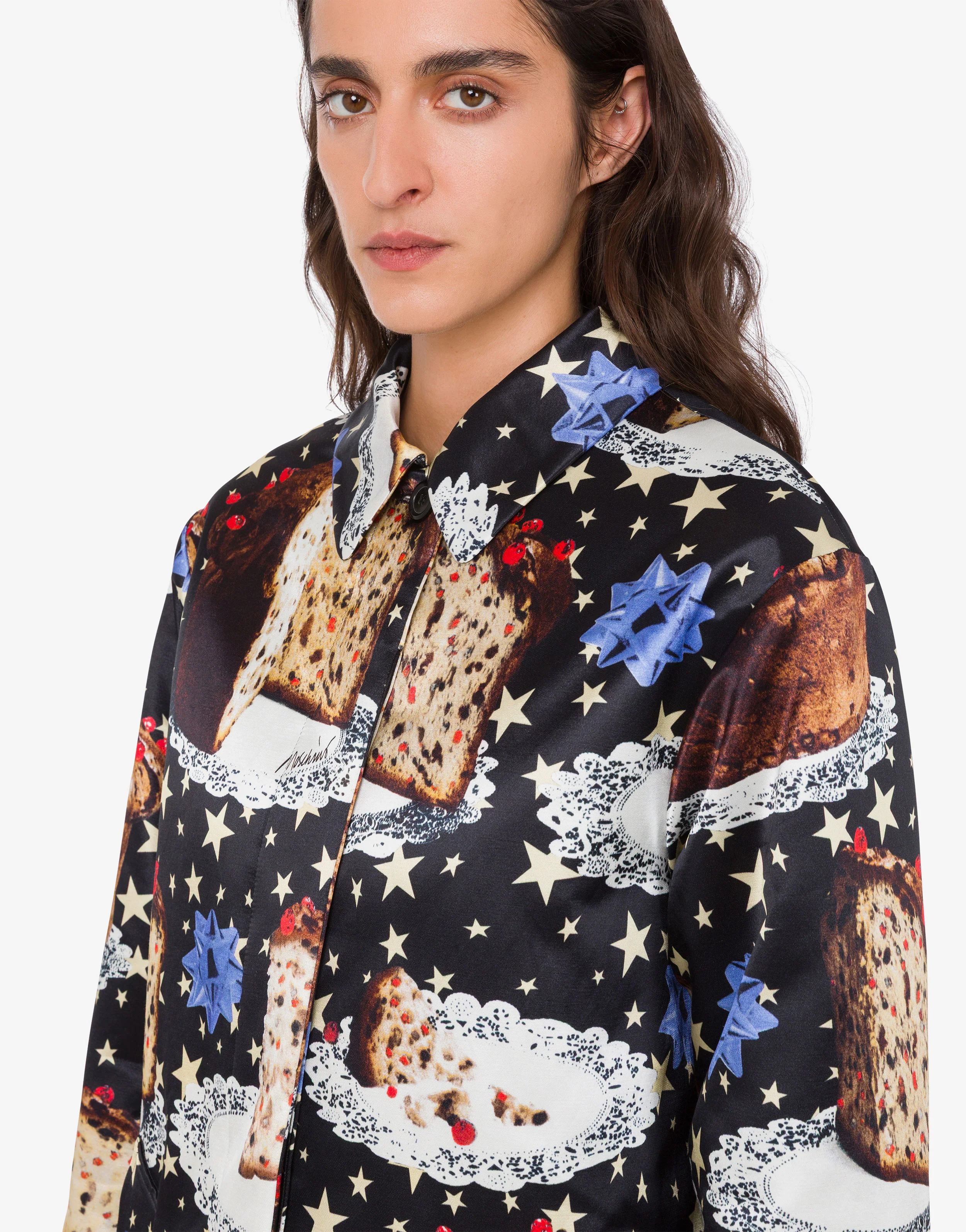 Printed cotton blend coat - Image 2