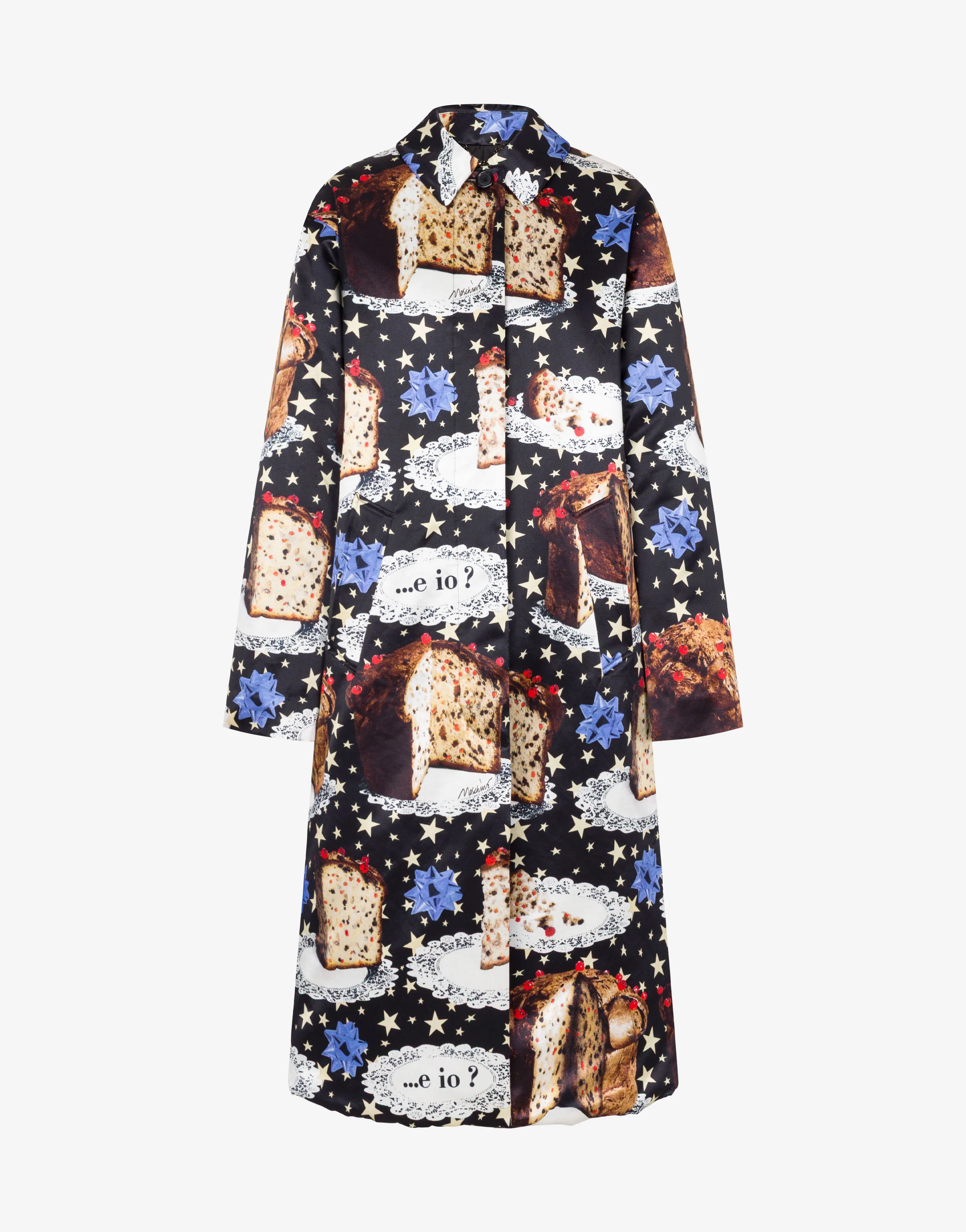 Printed cotton blend coat - Image 4