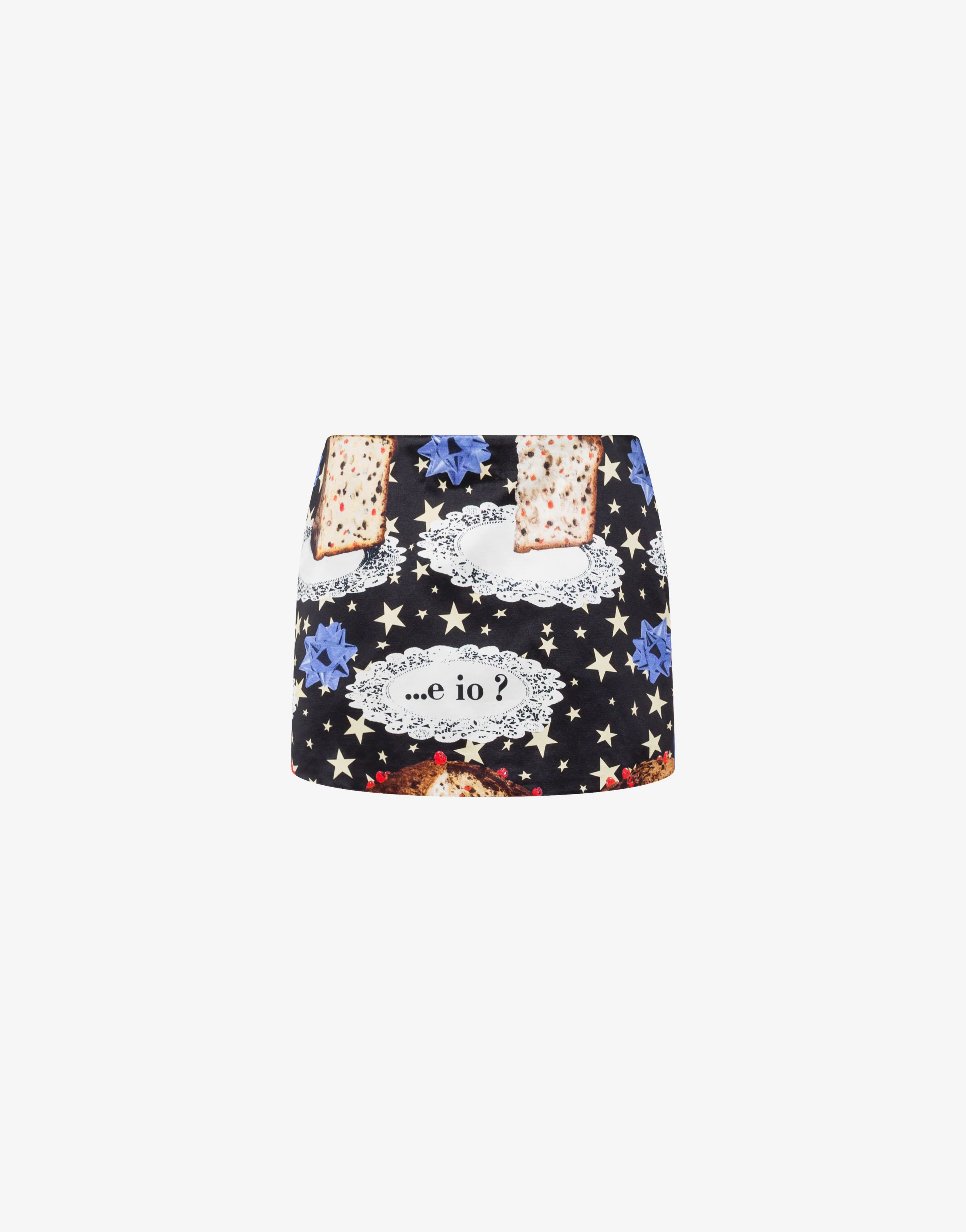 Printed cotton blend miniskirt - Image 5