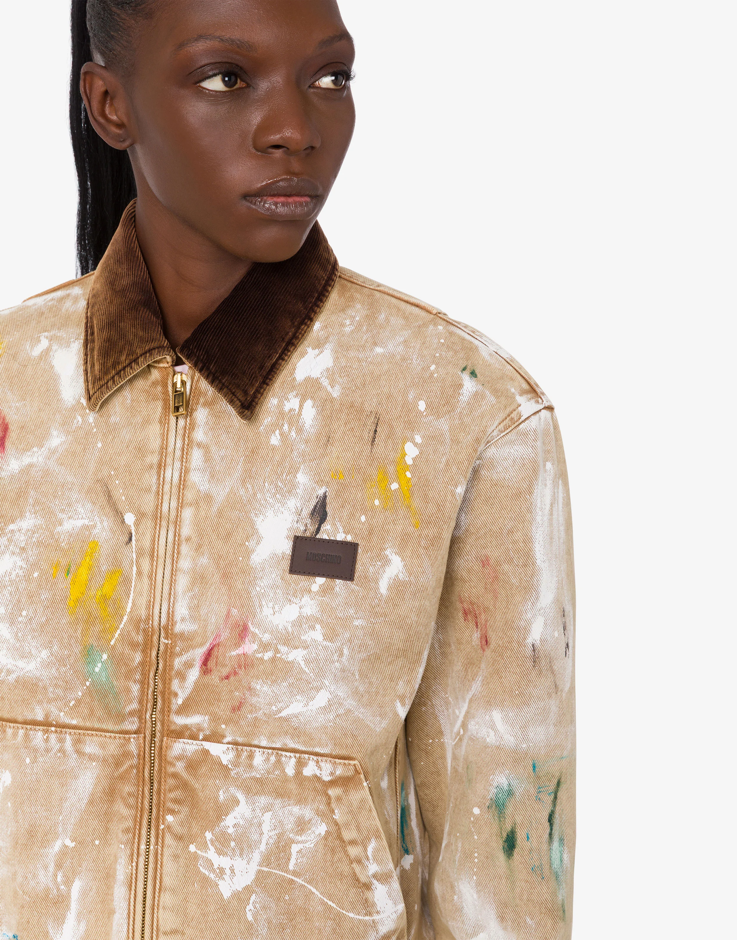 Printed cotton bull jacket - Image 4