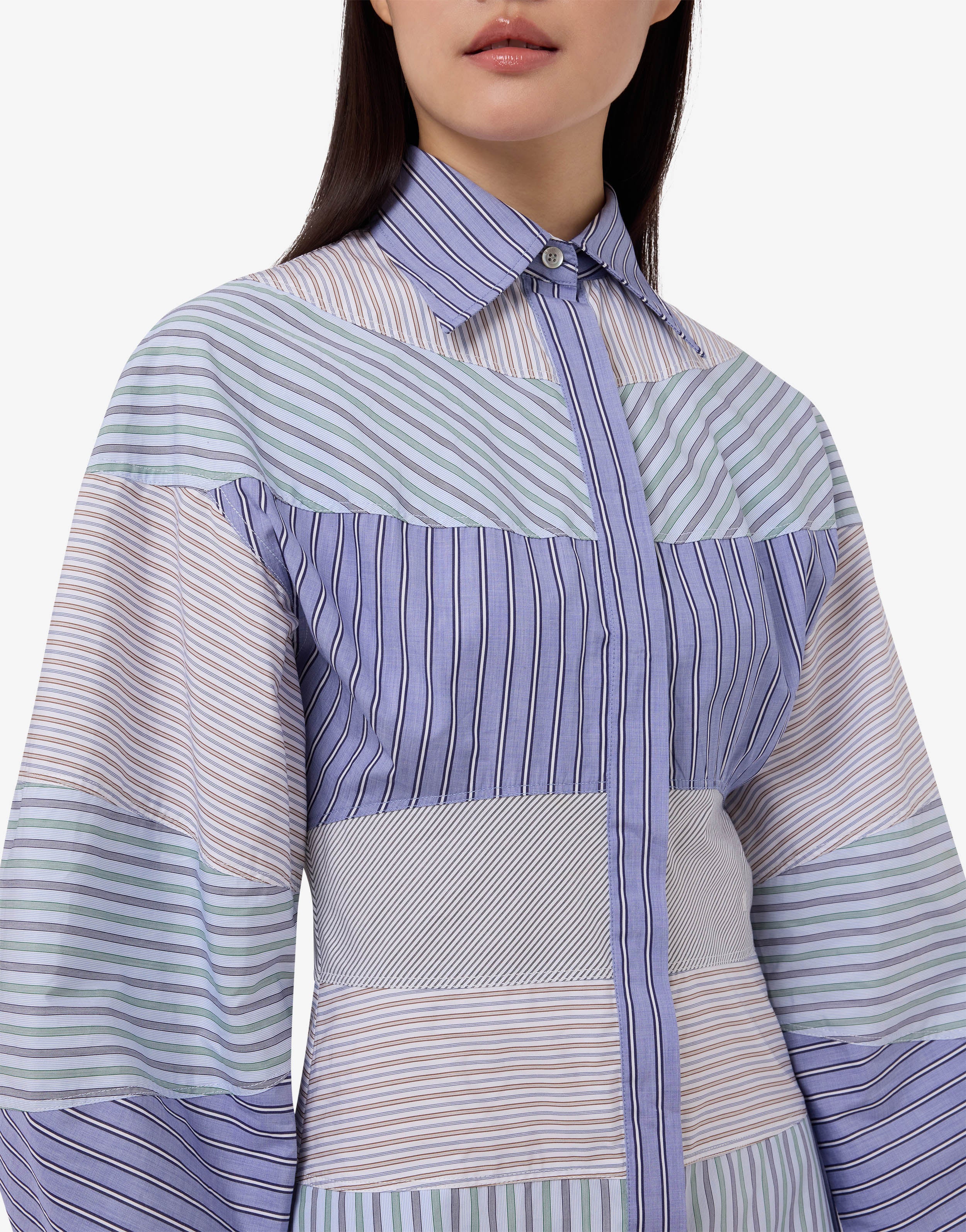 Printed cotton poplin dress - Image 3