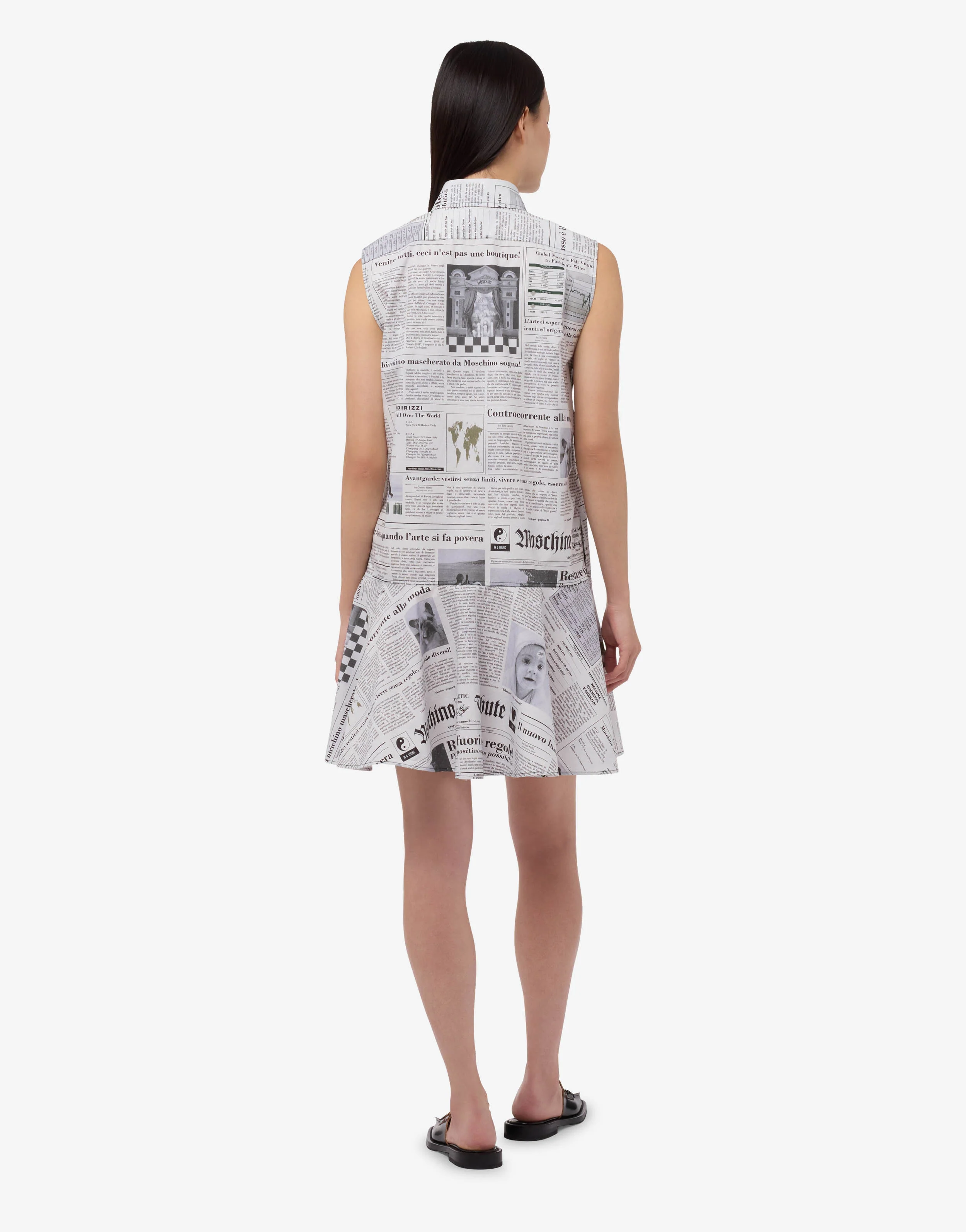 Printed cotton poplin dress - Image 2