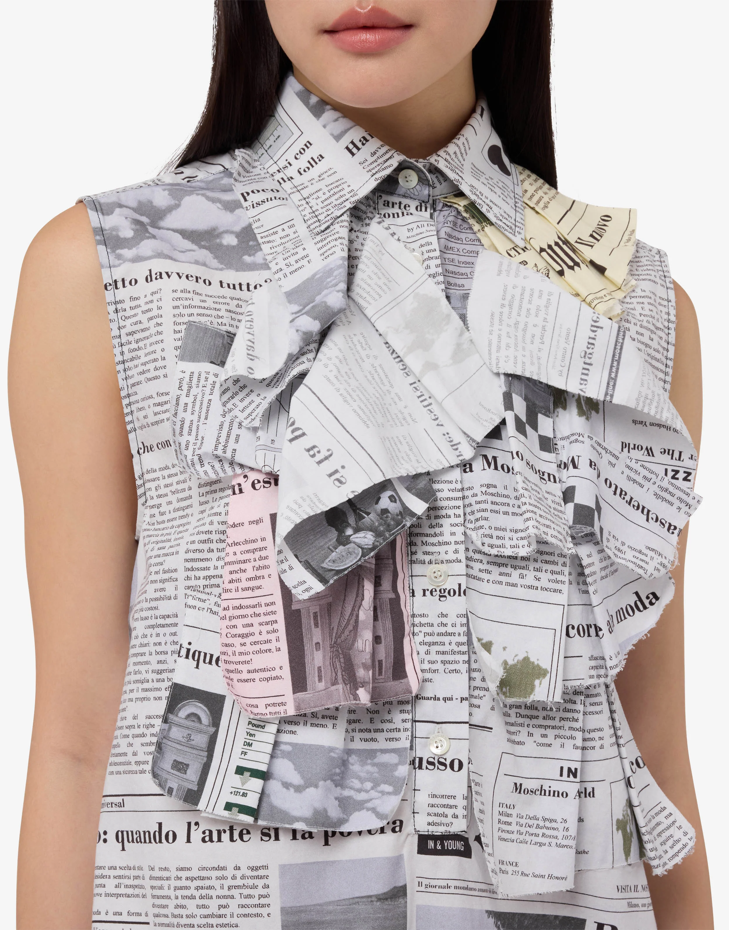 Printed cotton poplin dress - Image 3