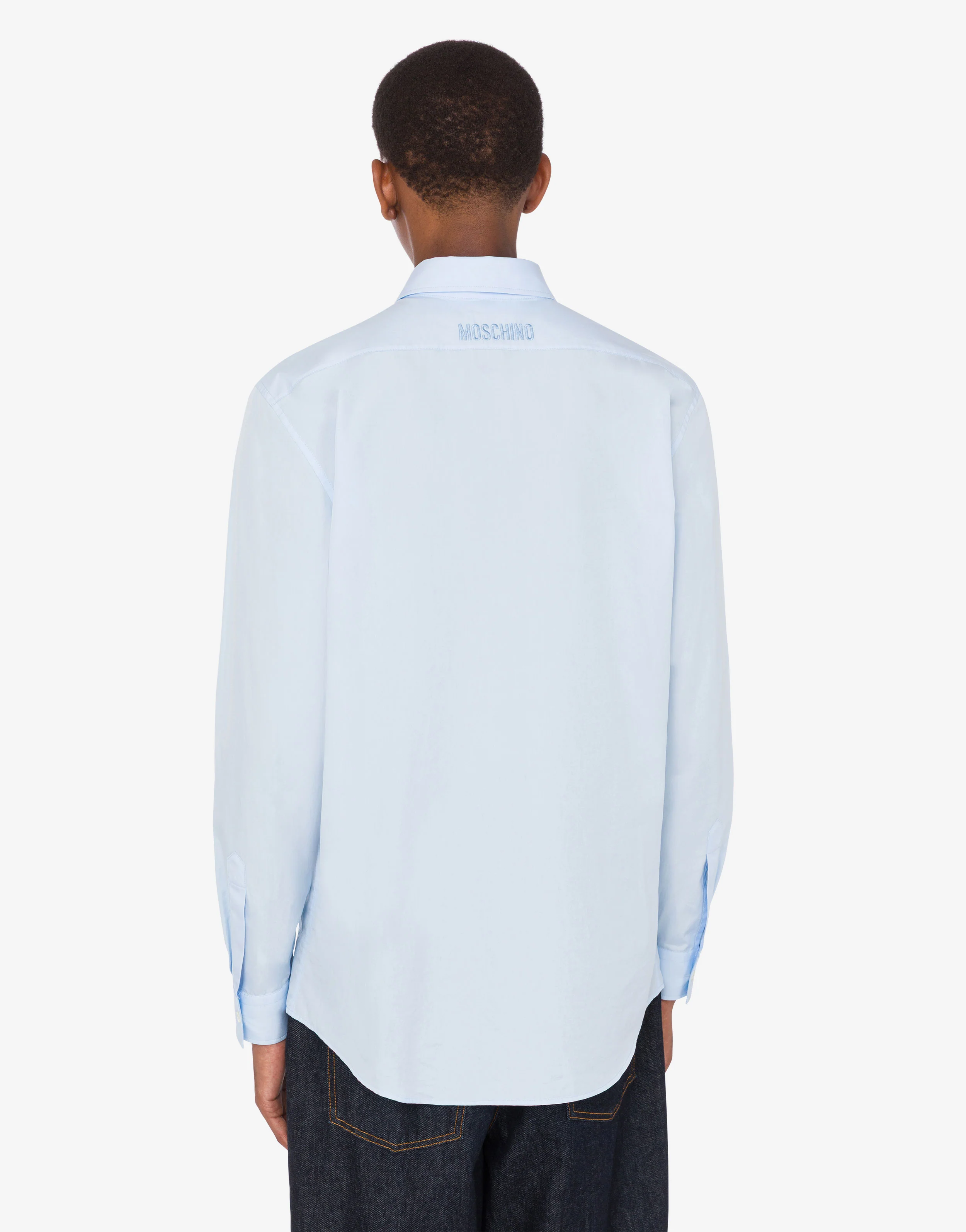 Printed cotton poplin shirt - Image 4