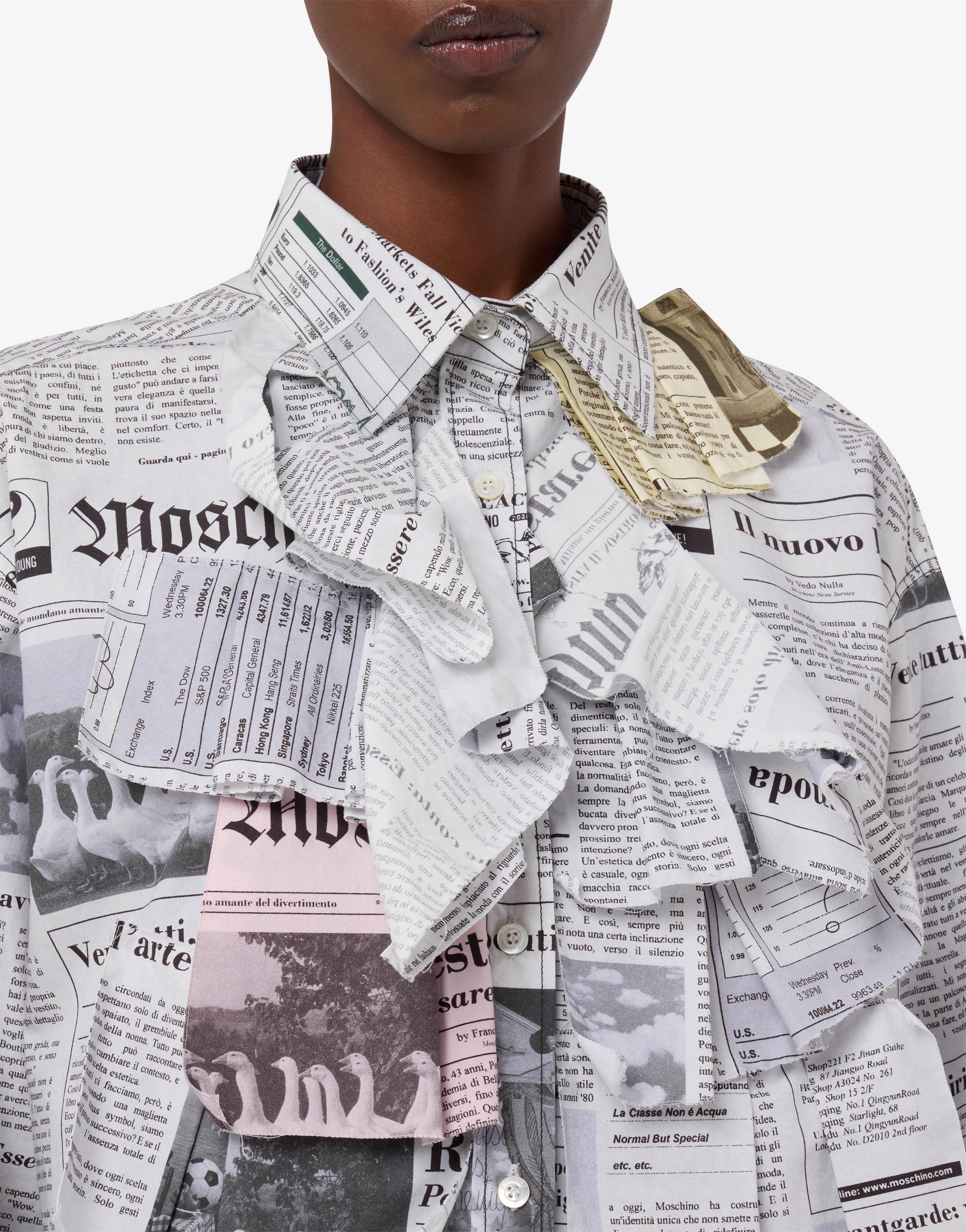 Printed cotton poplin shirt - Image 3