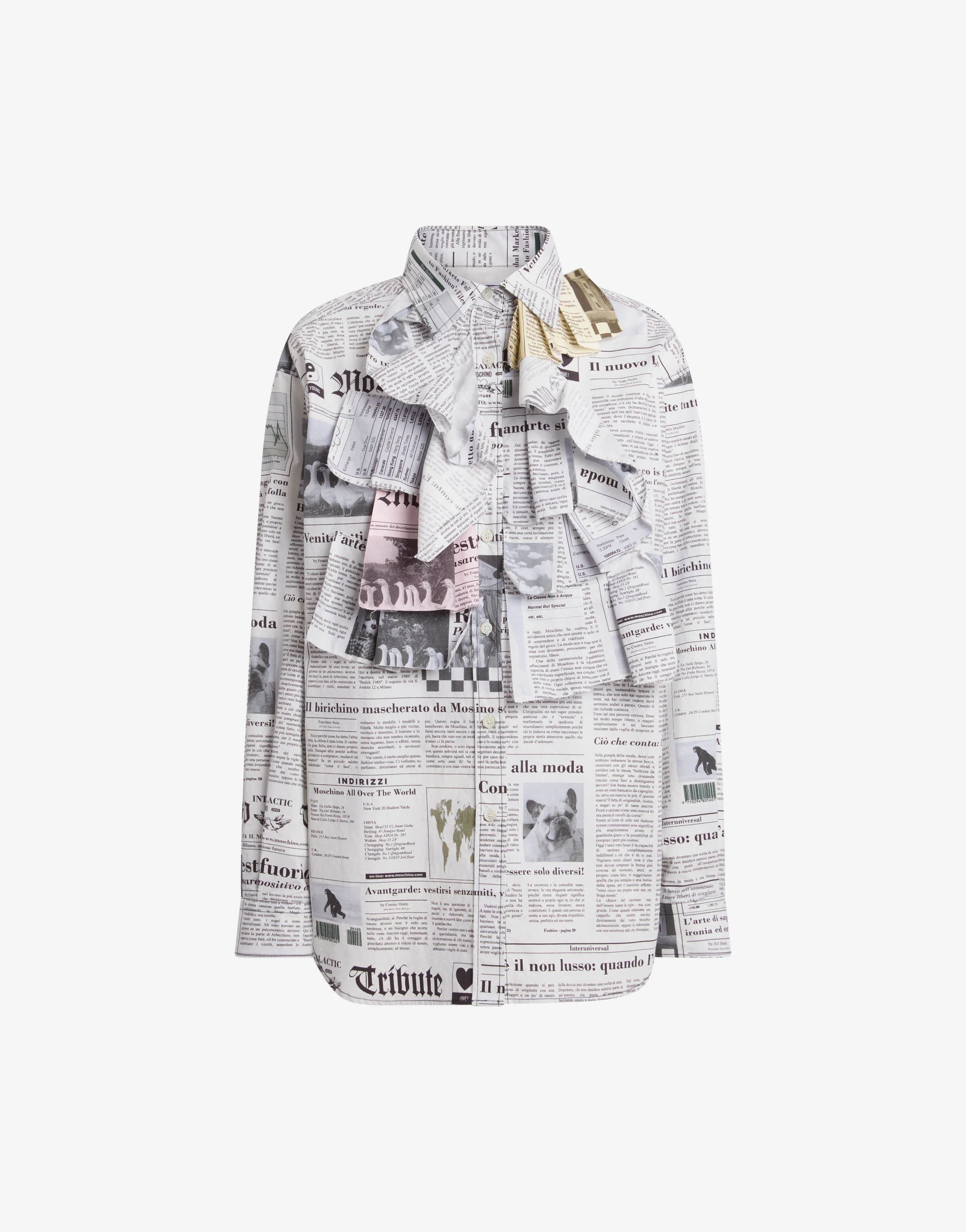 Printed cotton poplin shirt - Image 5