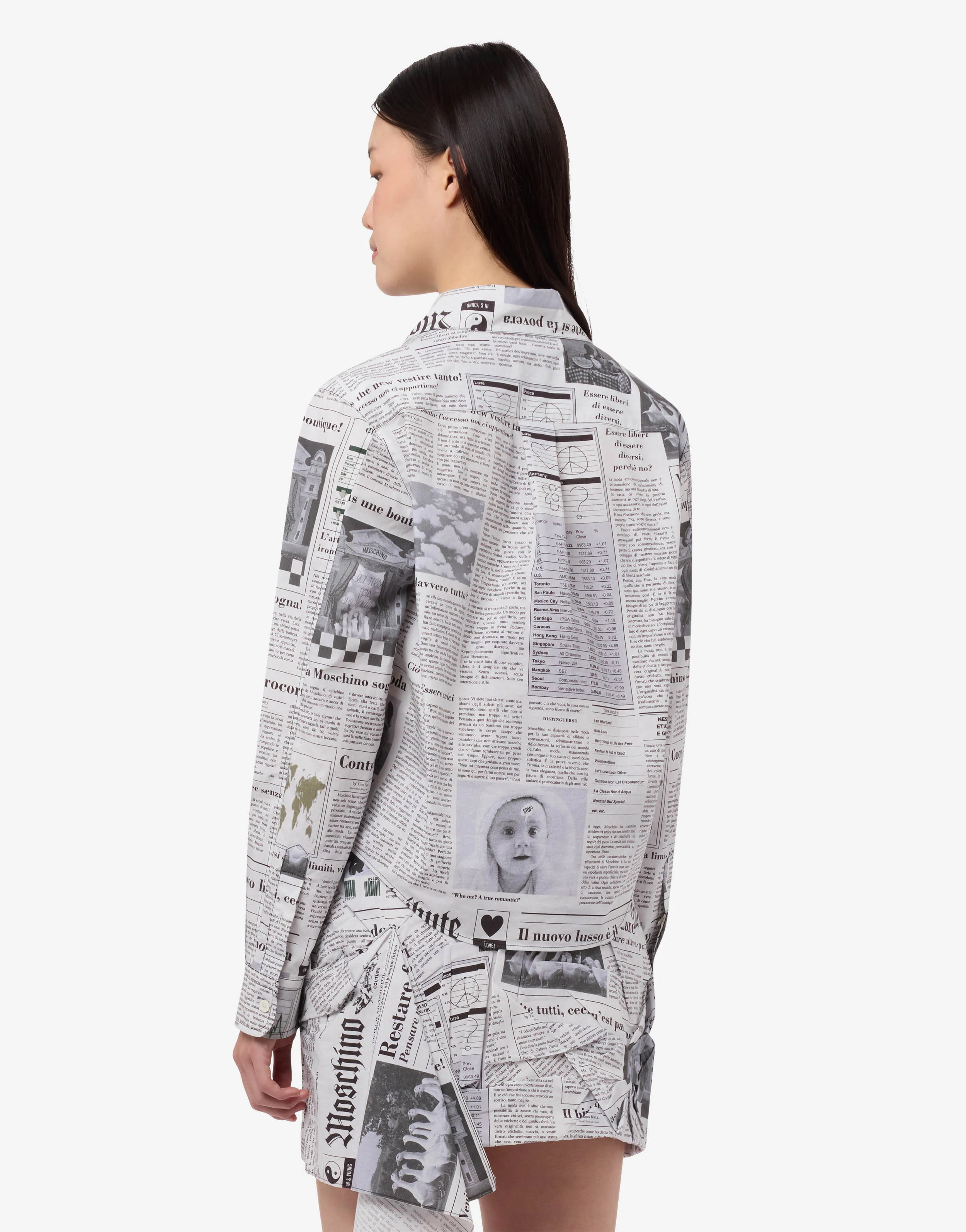 Printed cotton poplin shirt - Image 2
