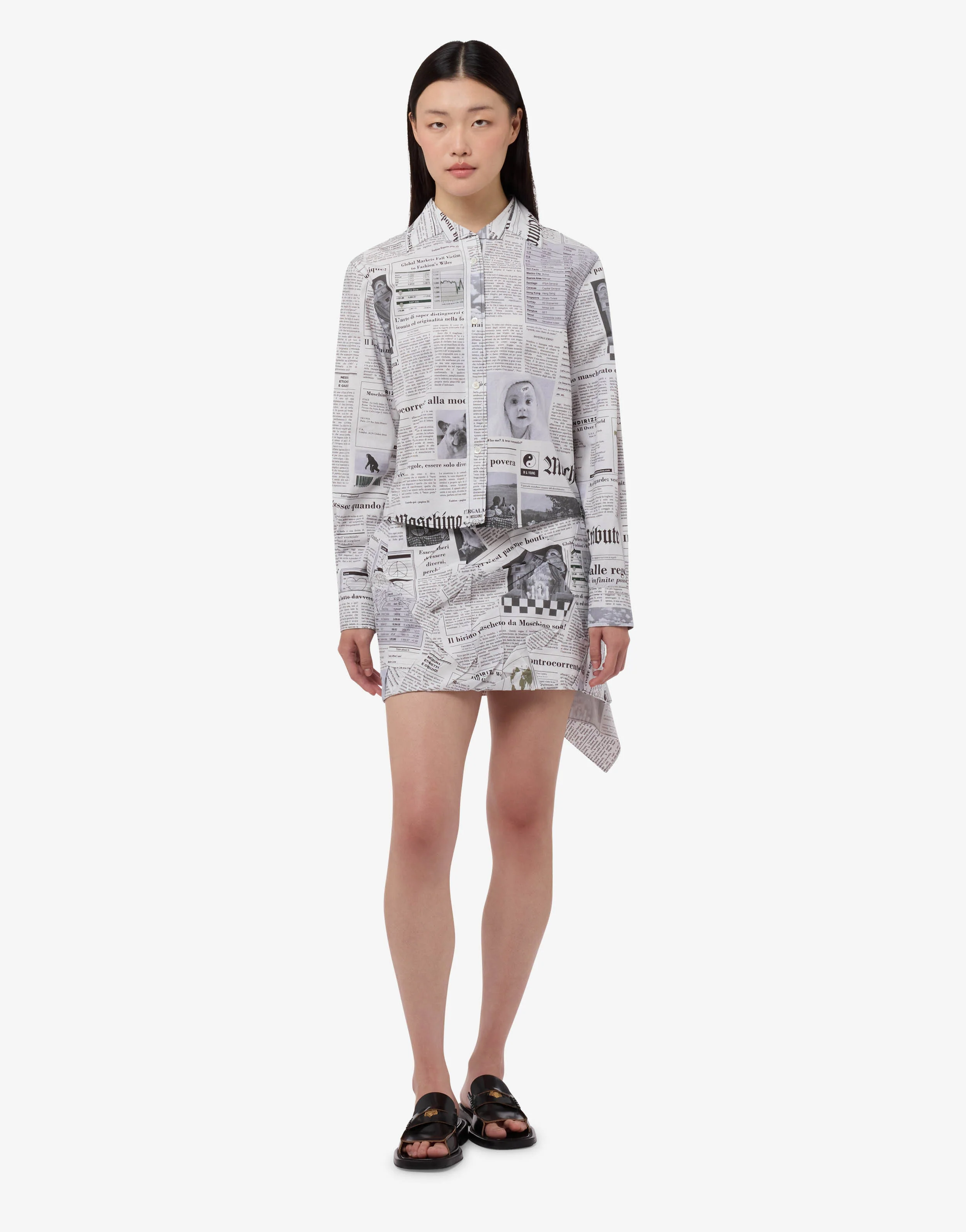 Printed cotton poplin shirt - Image 4