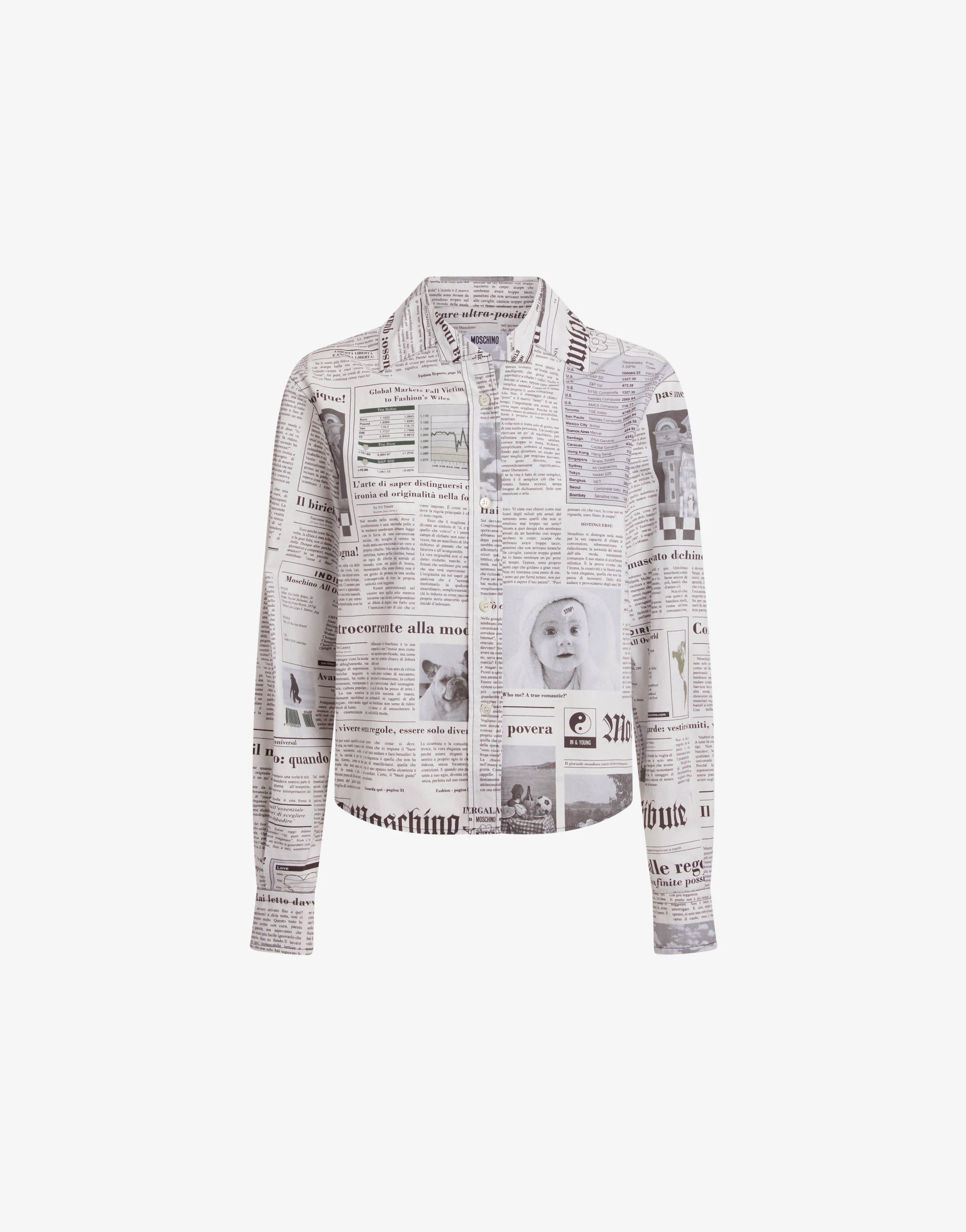 Printed cotton poplin shirt - Image 5