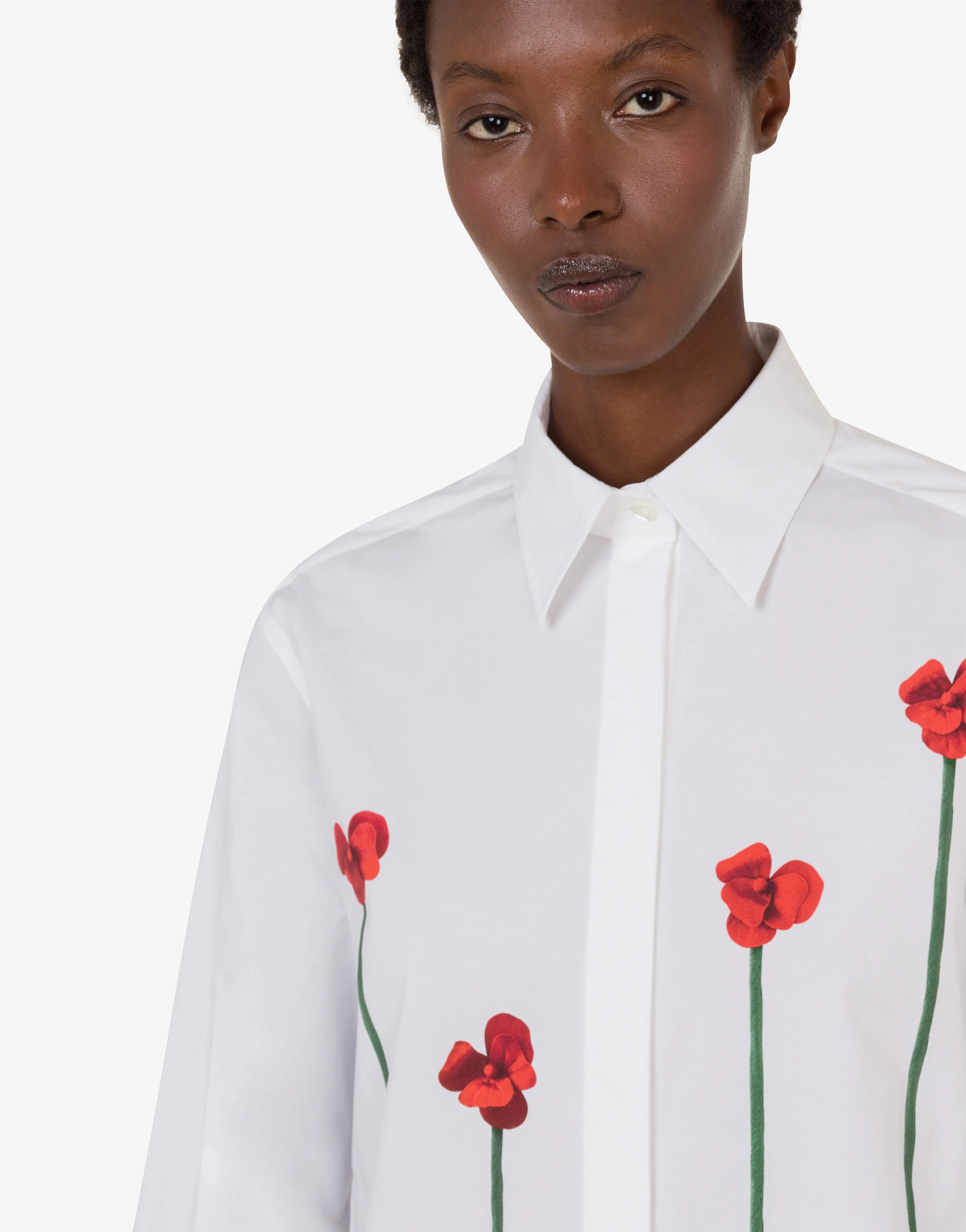 Printed cotton poplin shirt - Image 5