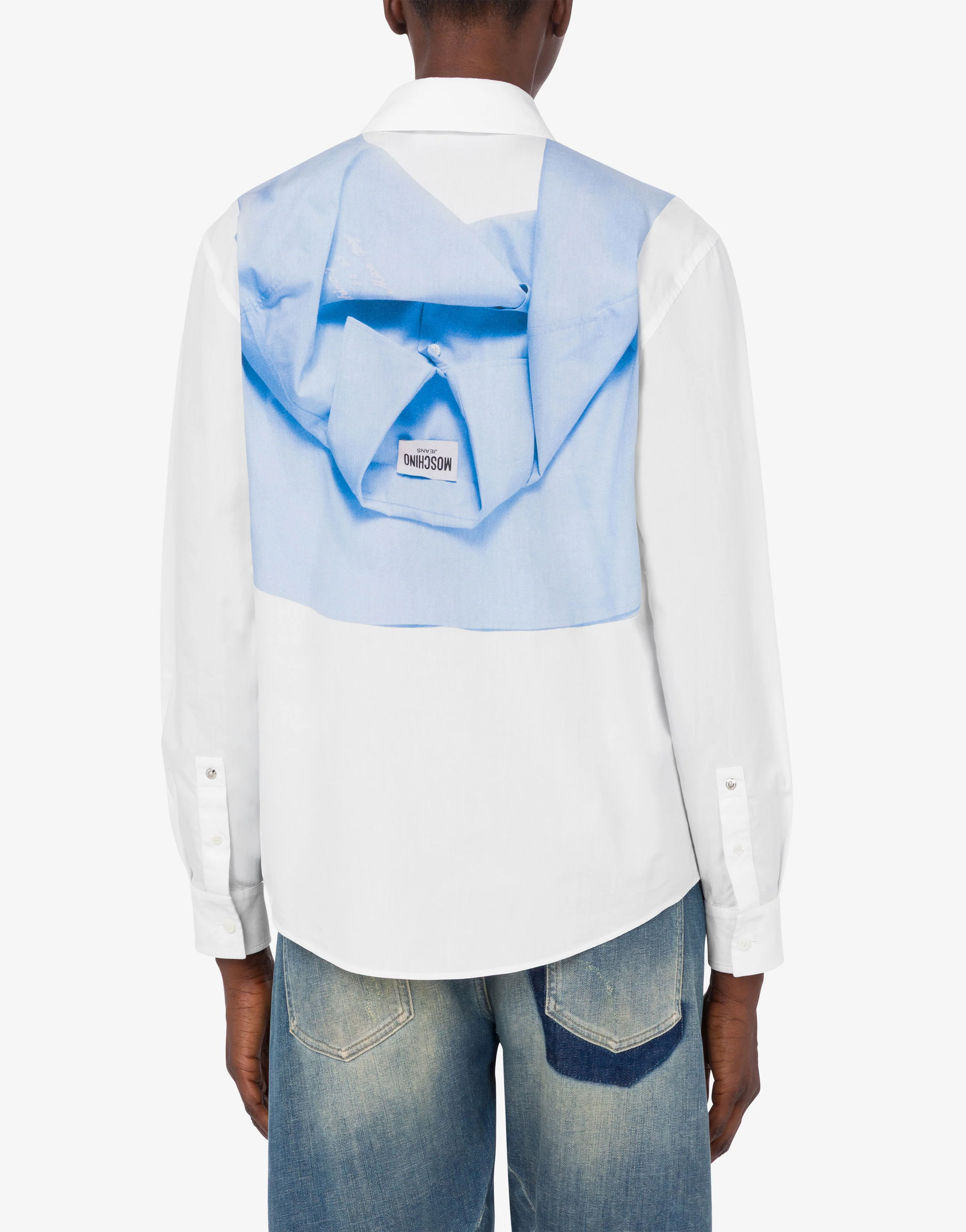 Printed cotton poplin shirt - Image 3