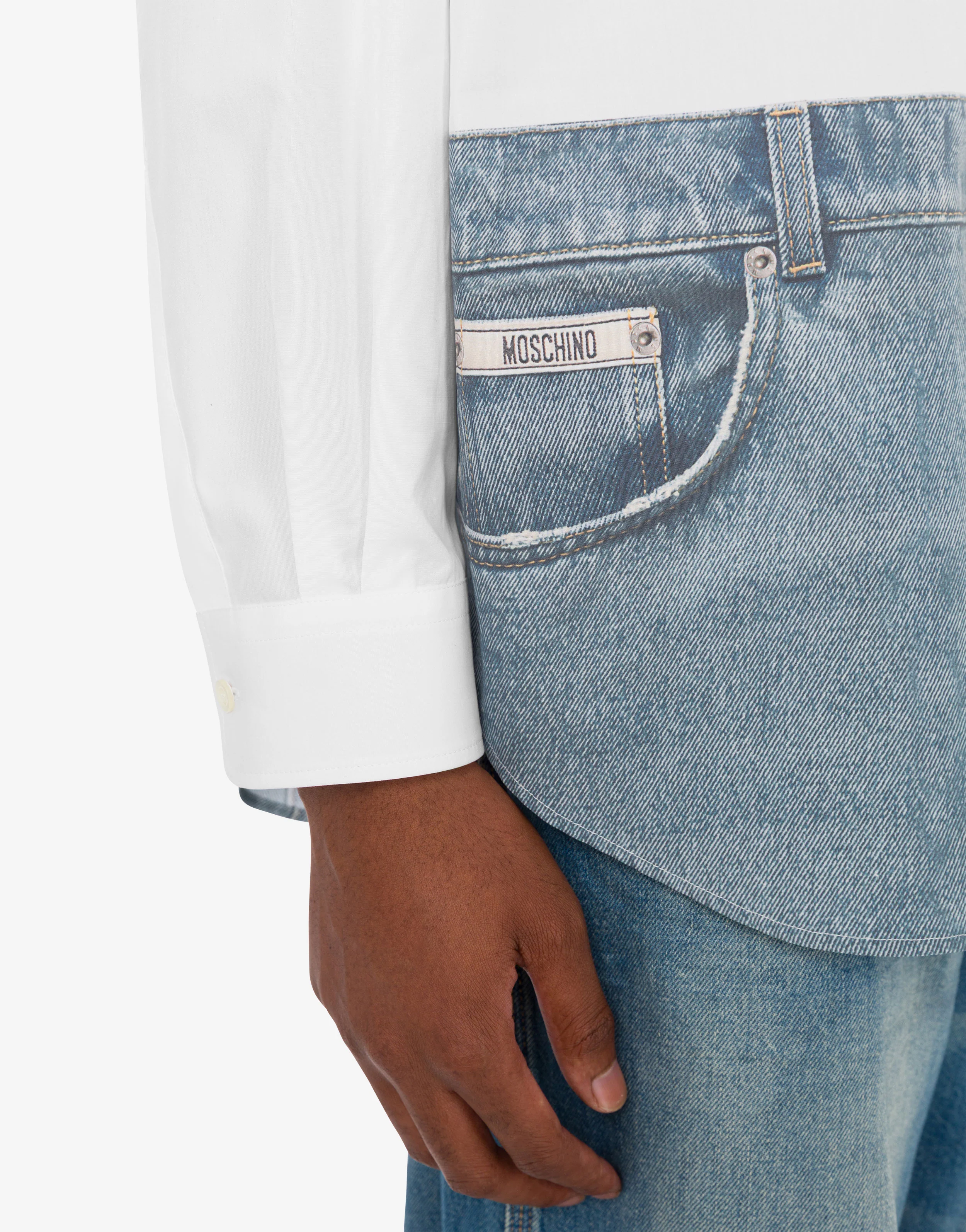 Printed cotton poplin shirt - Image 4