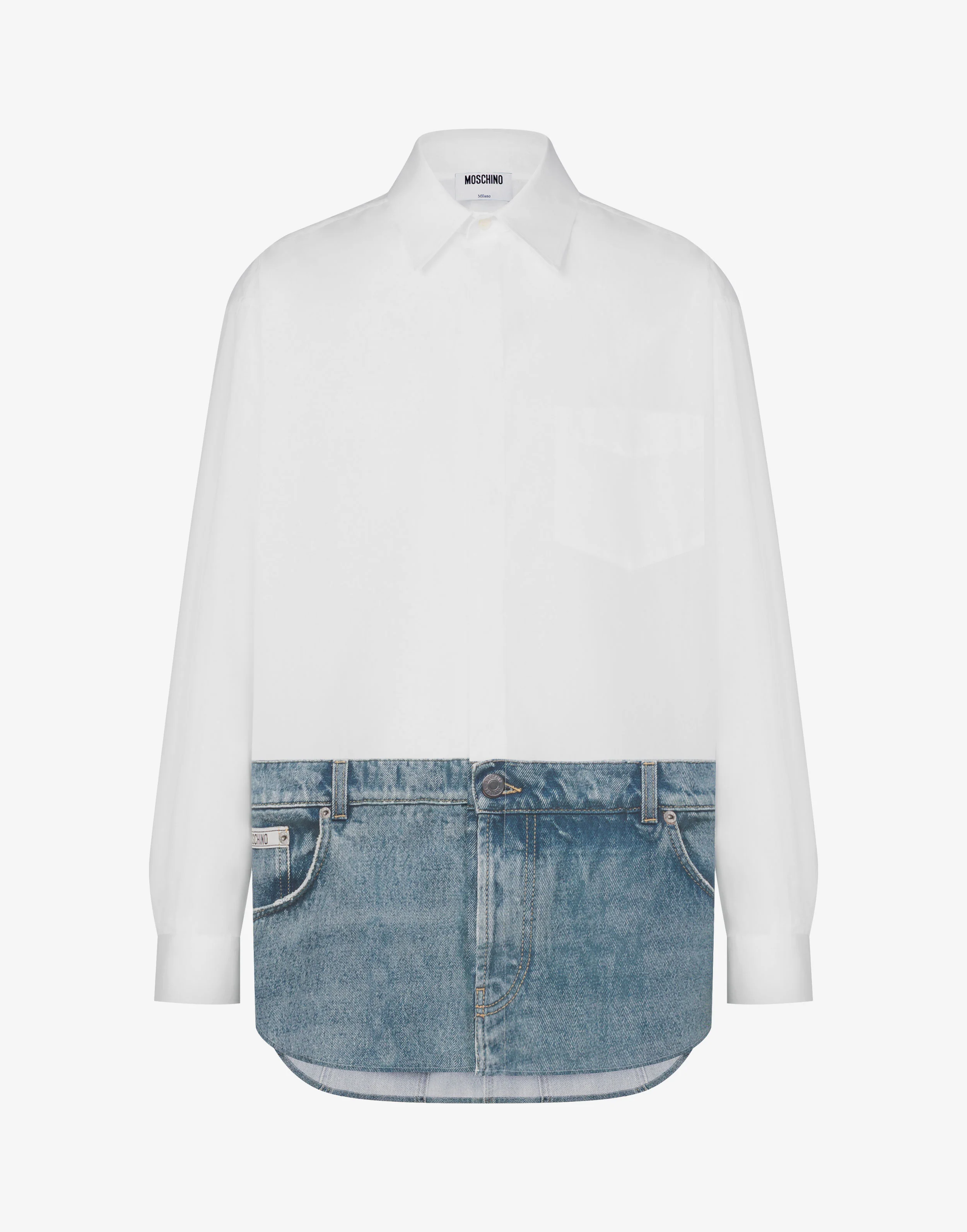 Printed cotton poplin shirt - Image 5