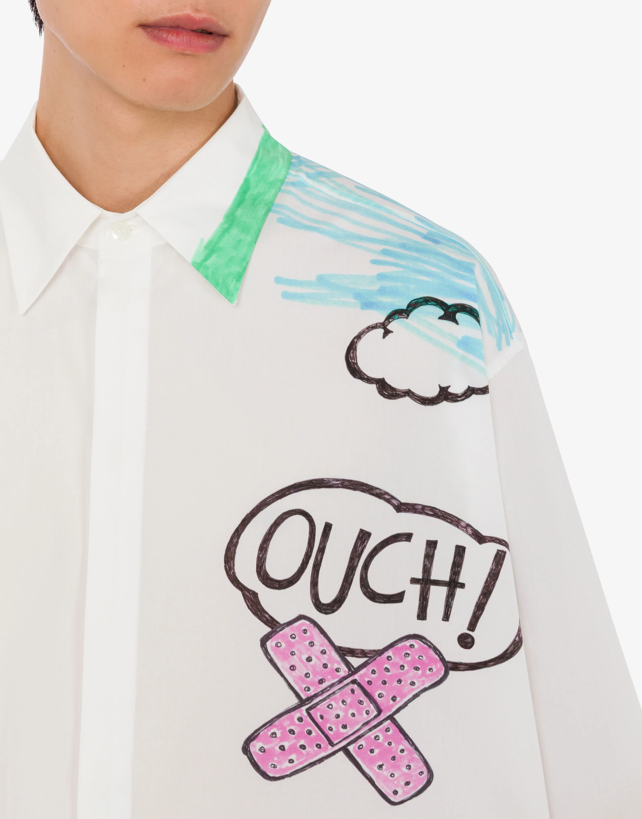 Printed cotton poplin shirt - Image 3
