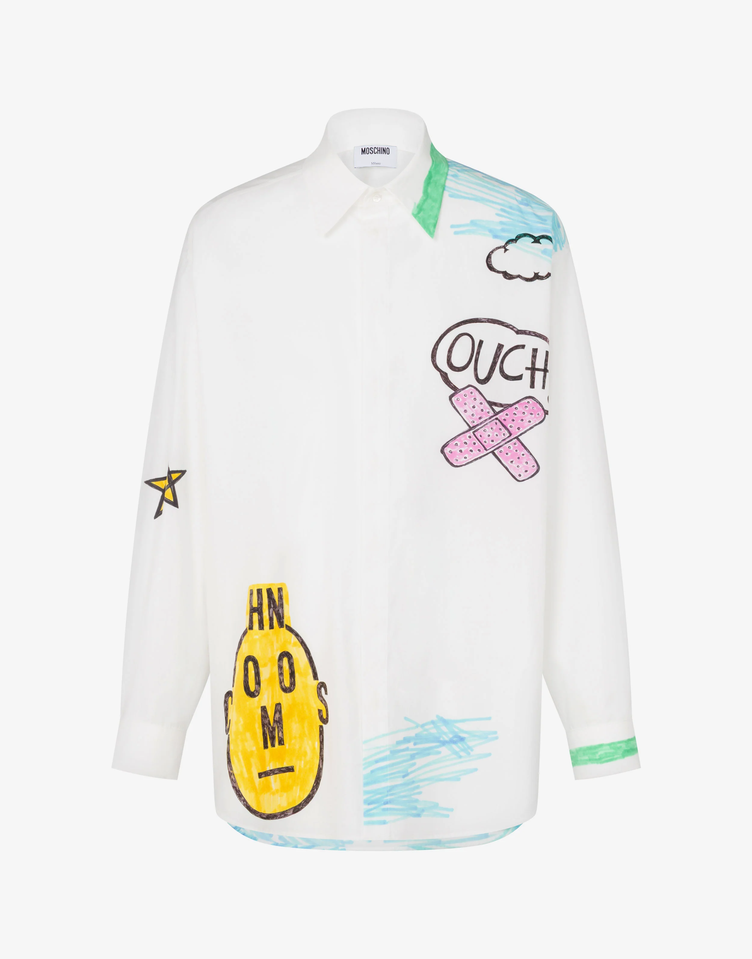 Printed cotton poplin shirt - Image 4