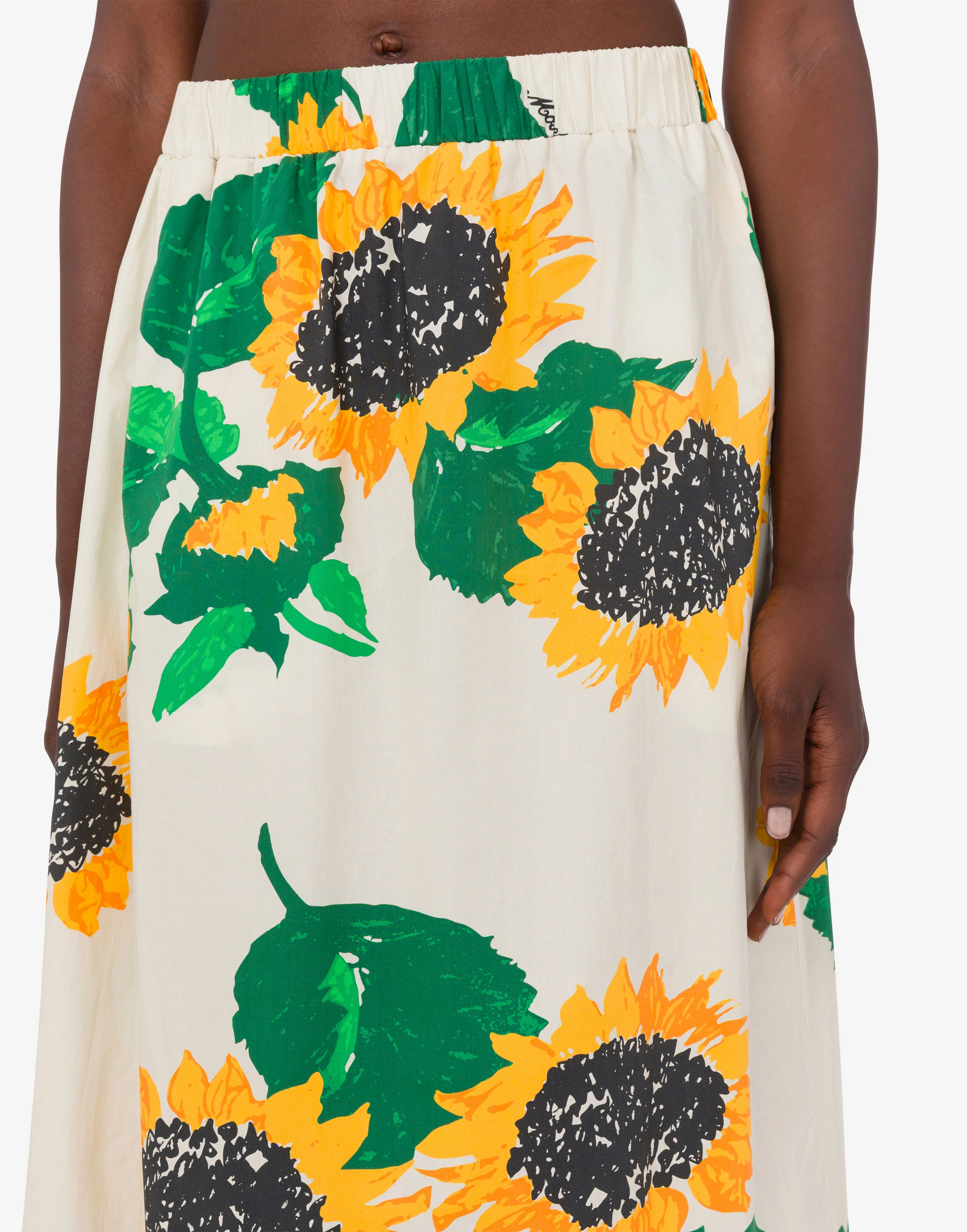 Printed cotton poplin skirt - Image 4