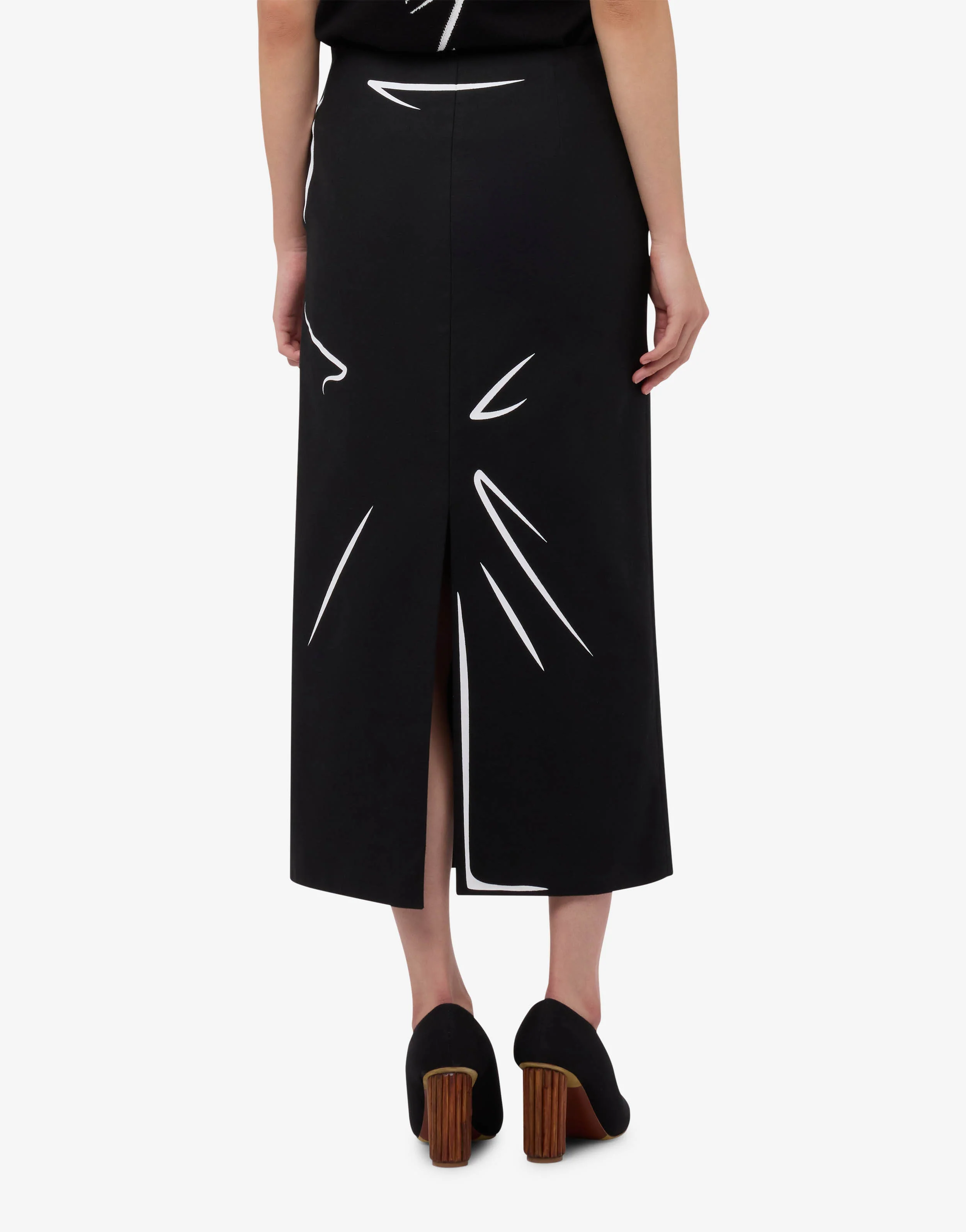 Printed cotton skirt - Image 3