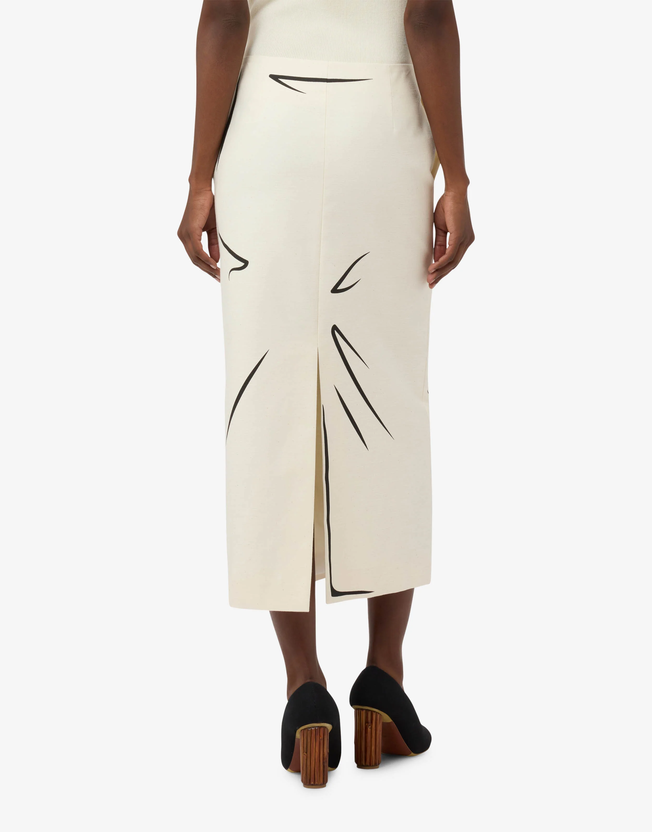 Printed cotton skirt - Image 3