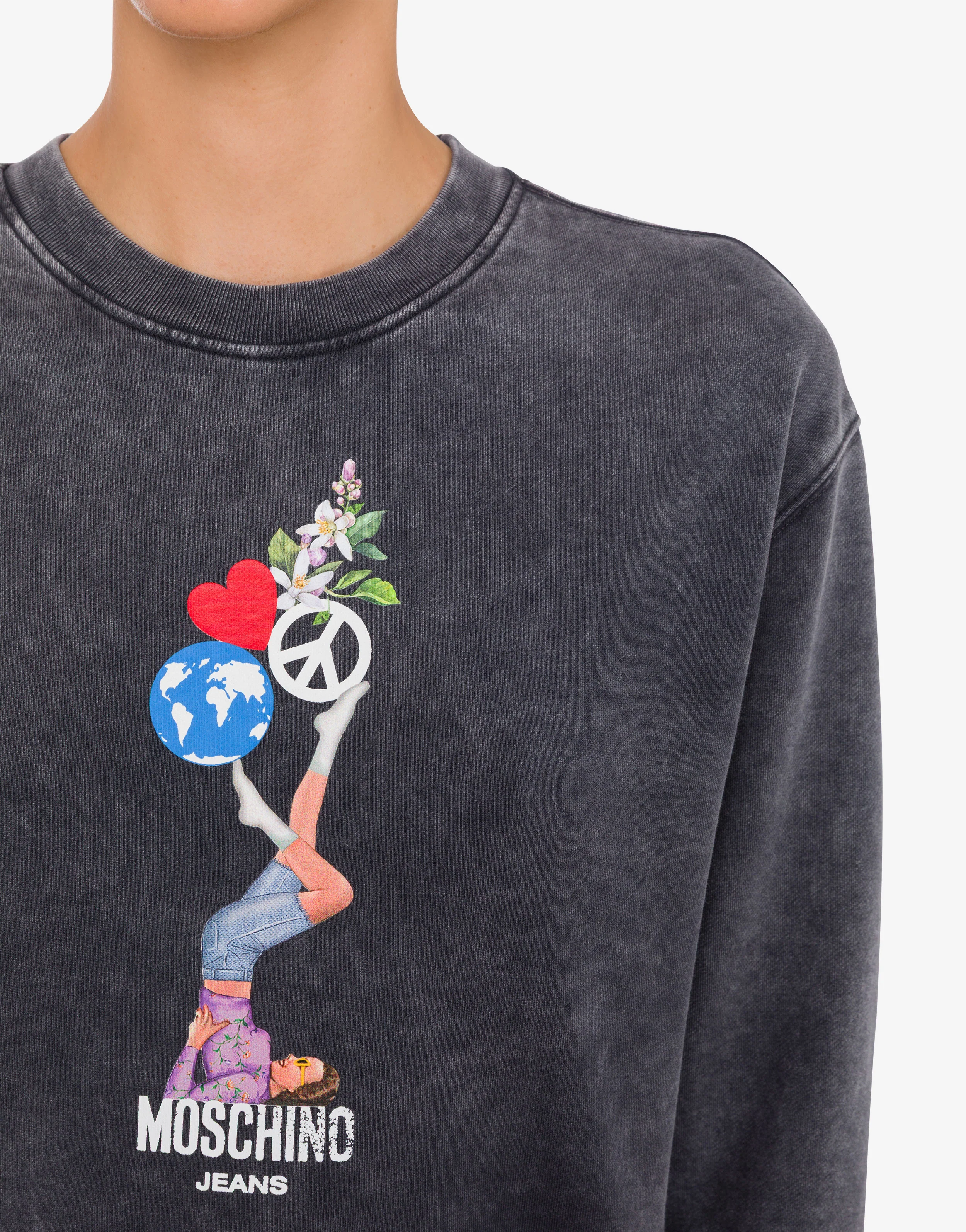 Printed cotton sweatshirt - Image 4