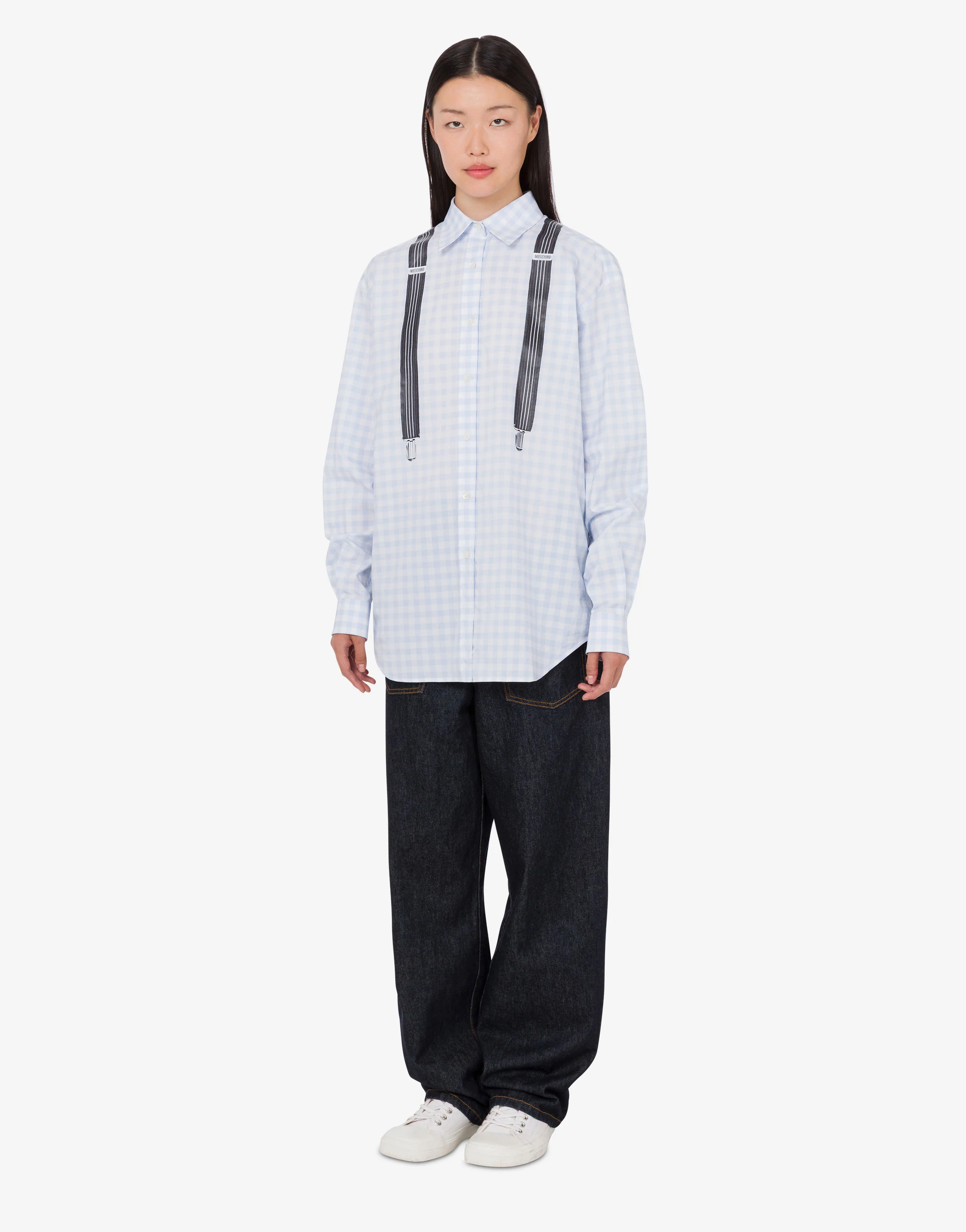 Printed cotton vichy shirt - Image 3