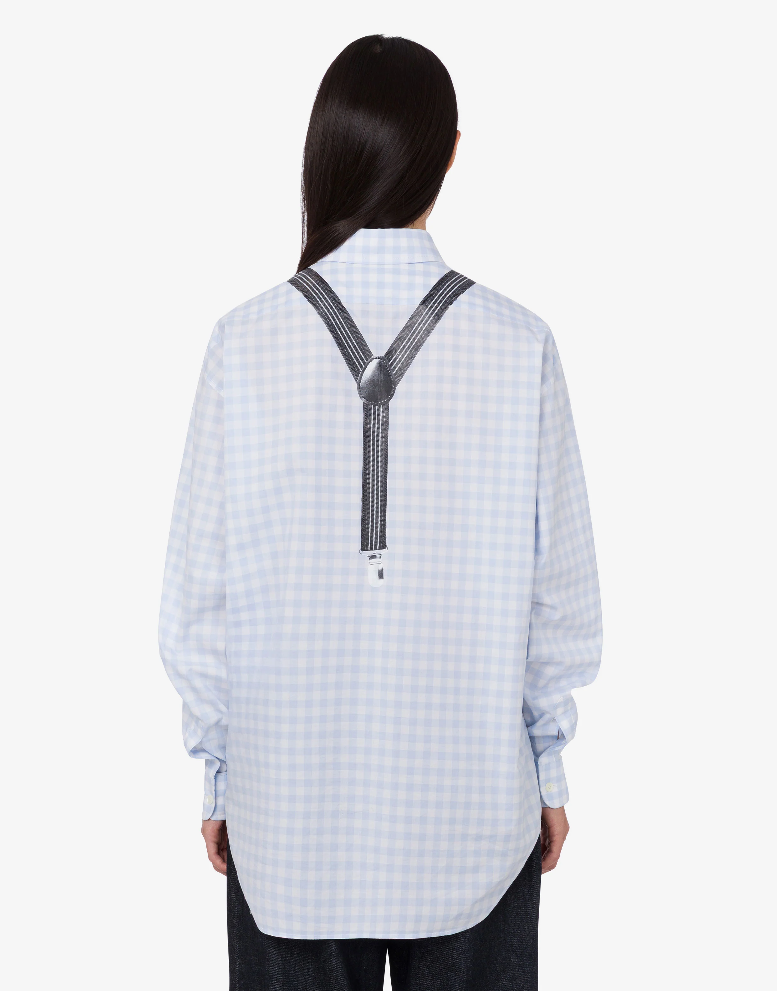Printed cotton vichy shirt - Image 4
