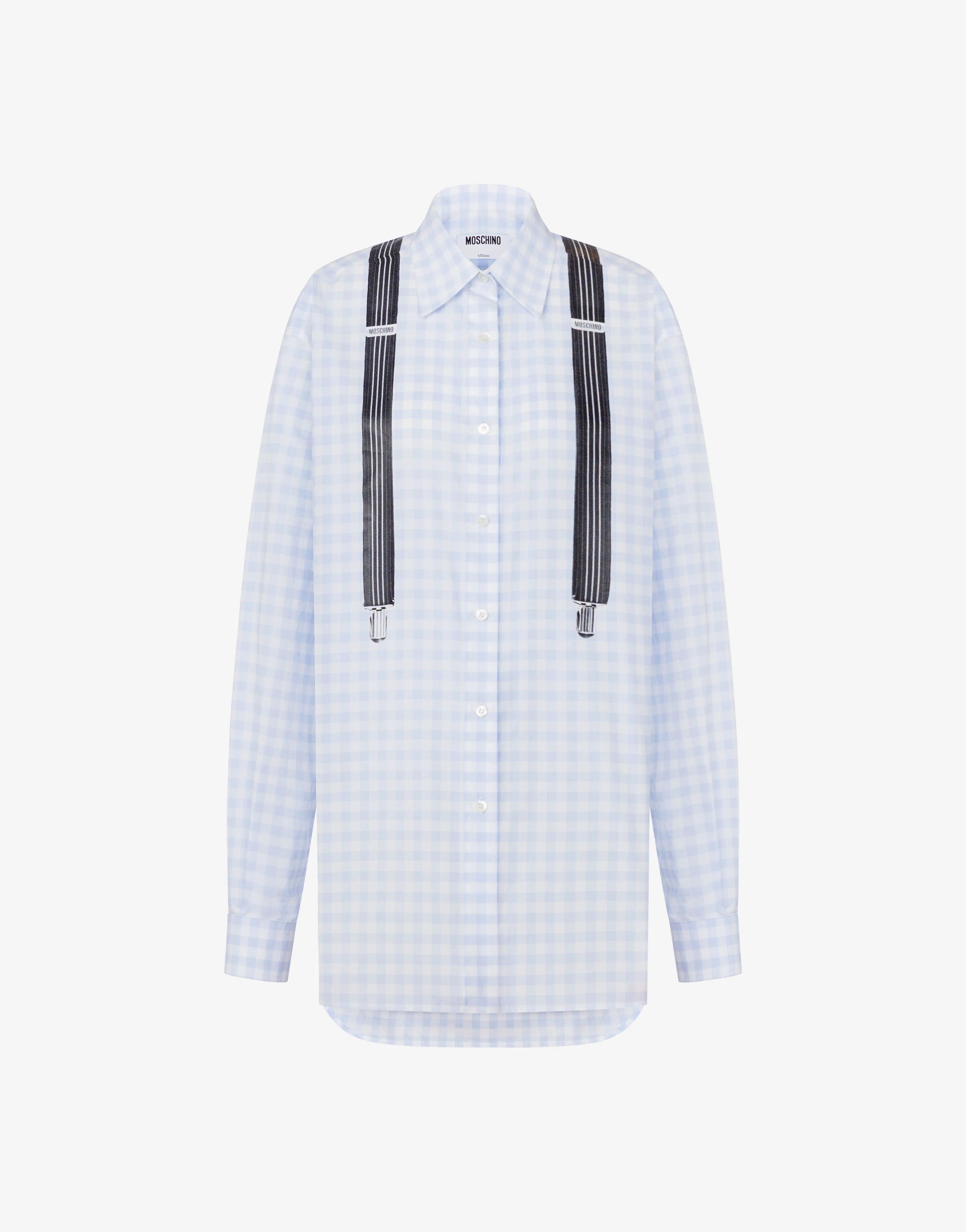 Printed cotton vichy shirt - Image 5