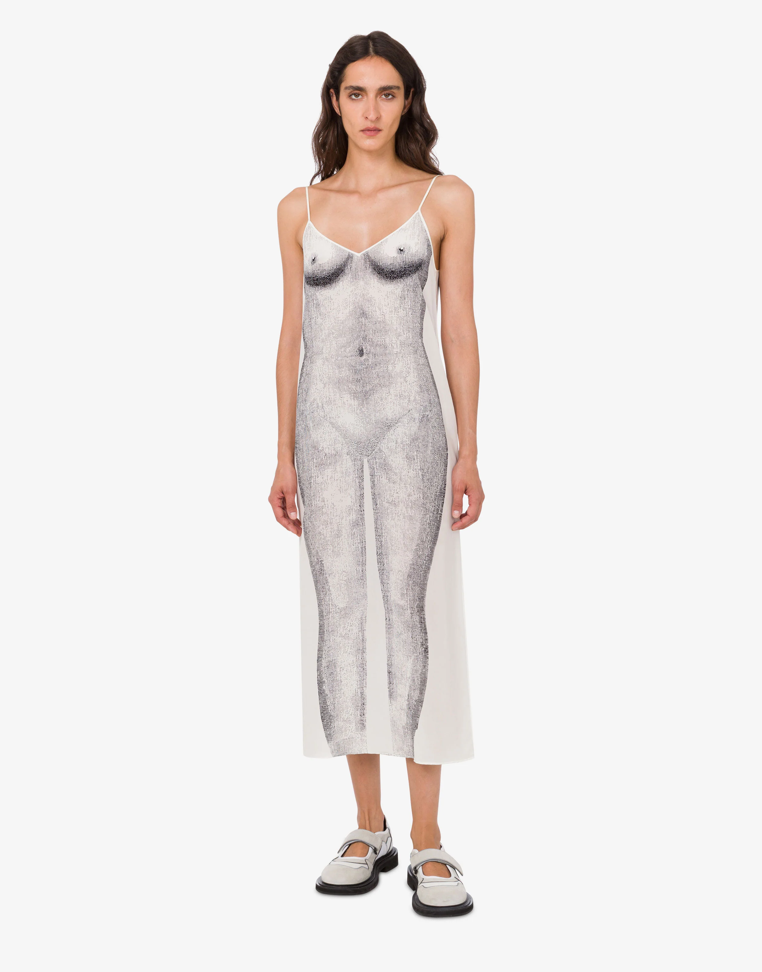 Printed crepe dress - Image 3