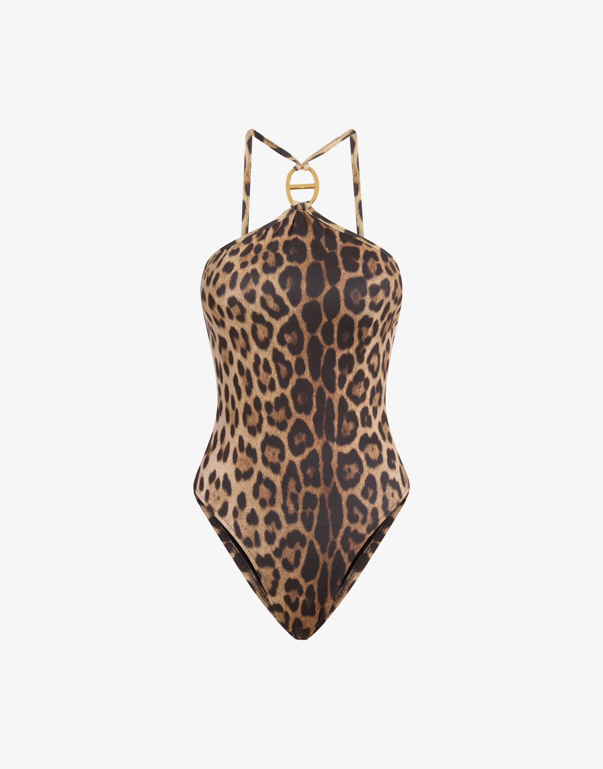Printed Lycra one-piece swimsuit - Image 4