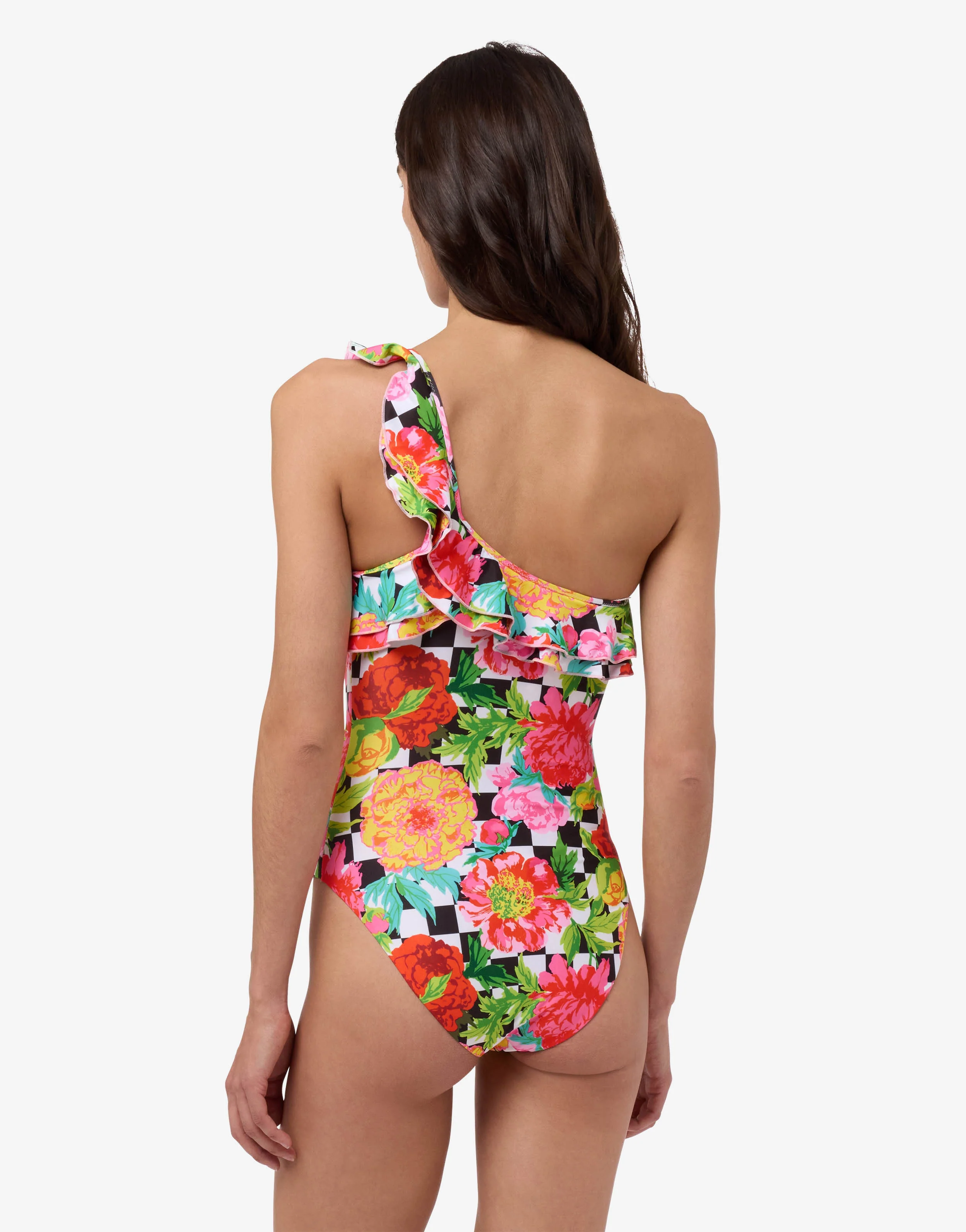 Printed Lycra one-piece swimsuit - Image 2