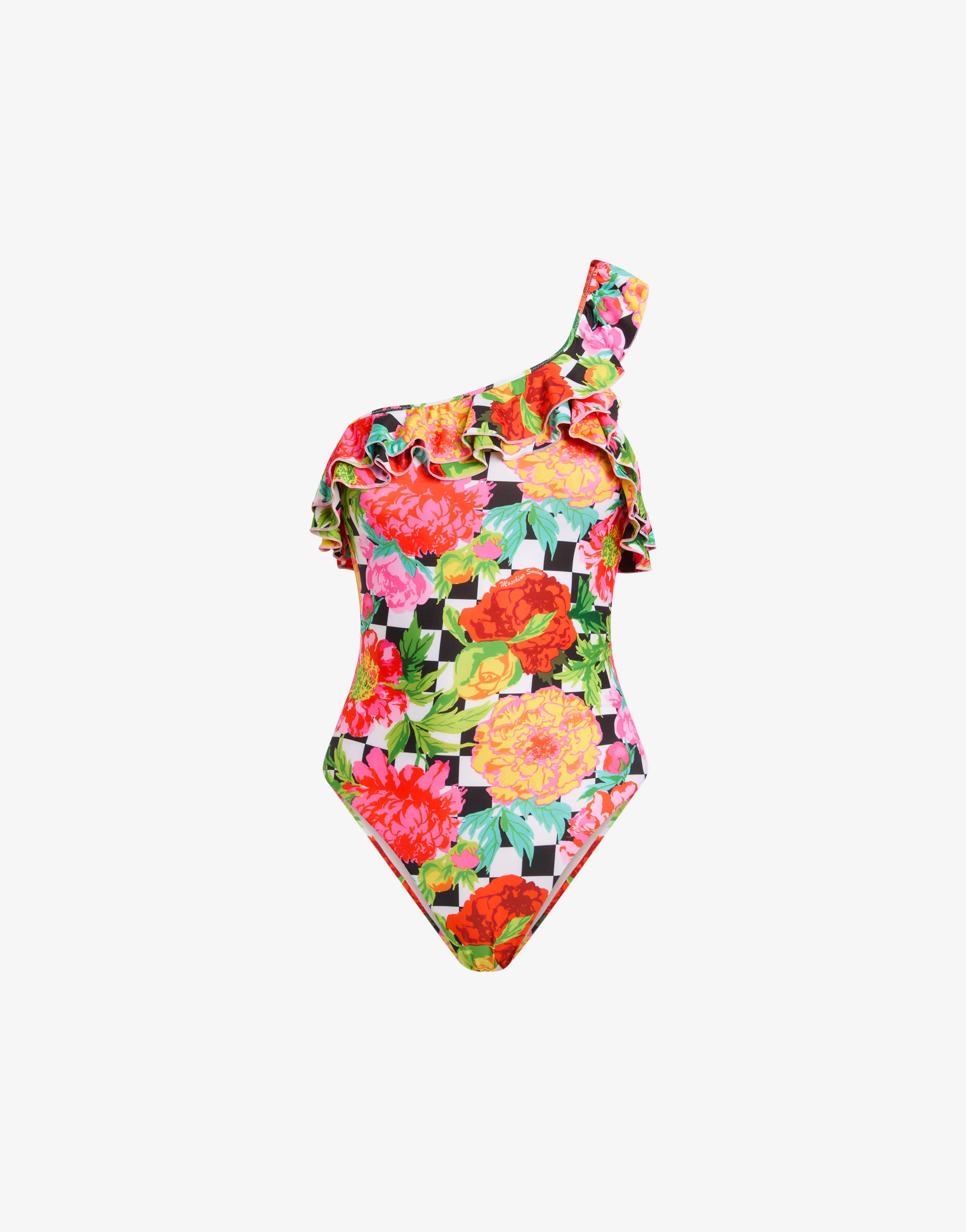 Printed Lycra one-piece swimsuit - Image 4