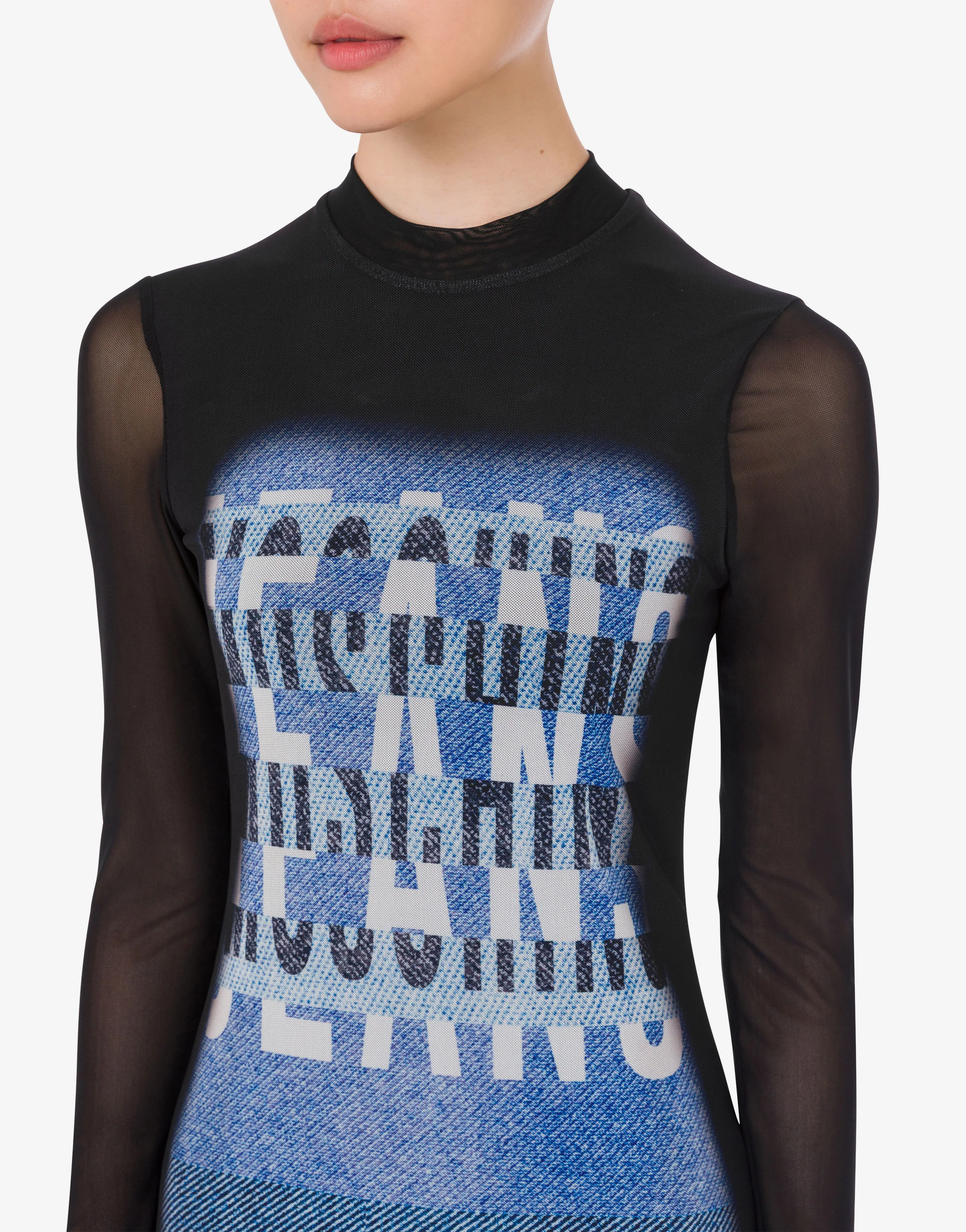 Printed mesh dress - Image 4