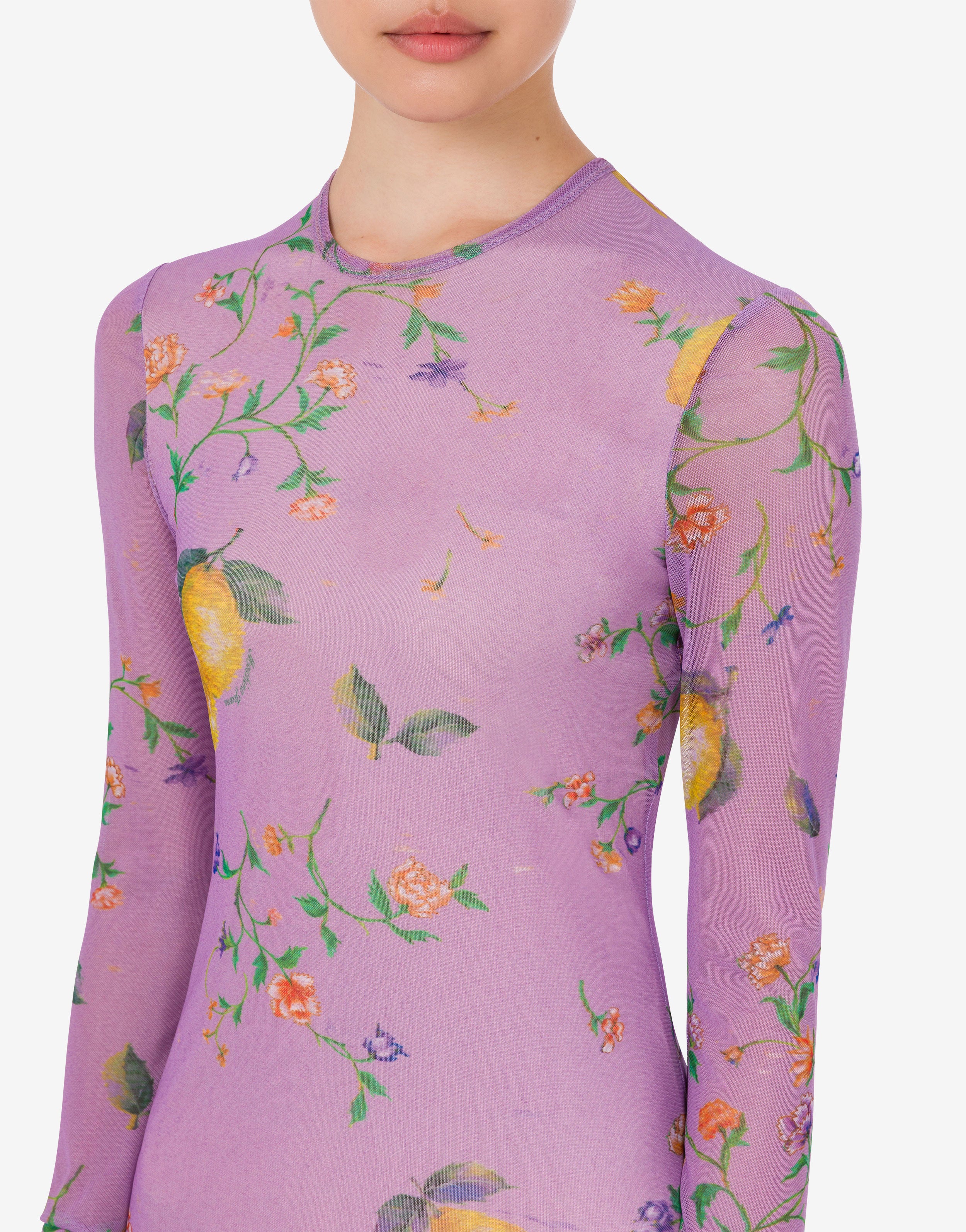 Printed mesh dress - Image 4