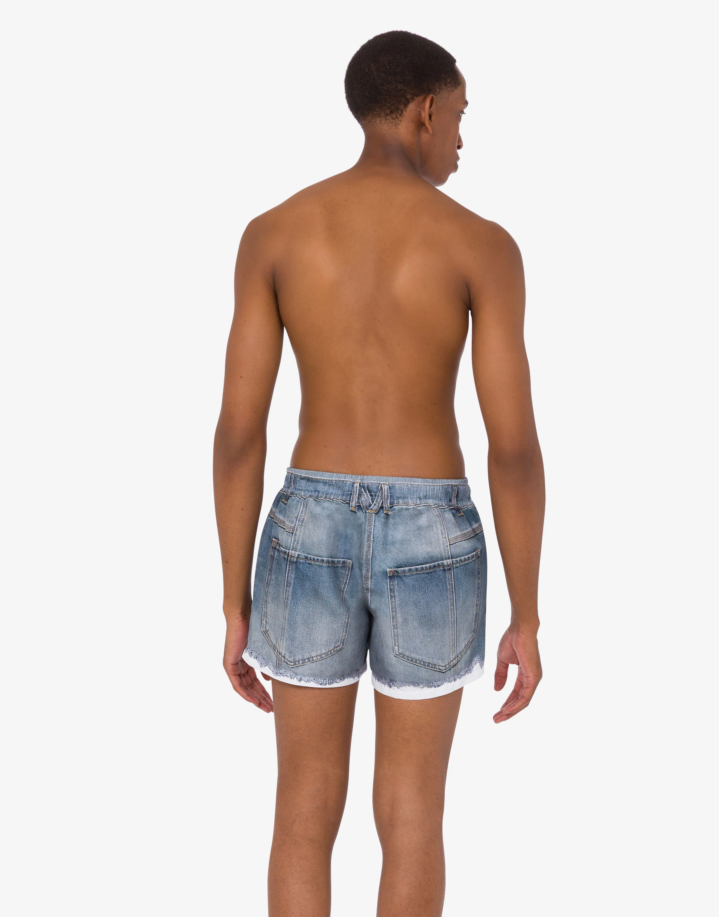 Printed nylon swim boxers - Image 3