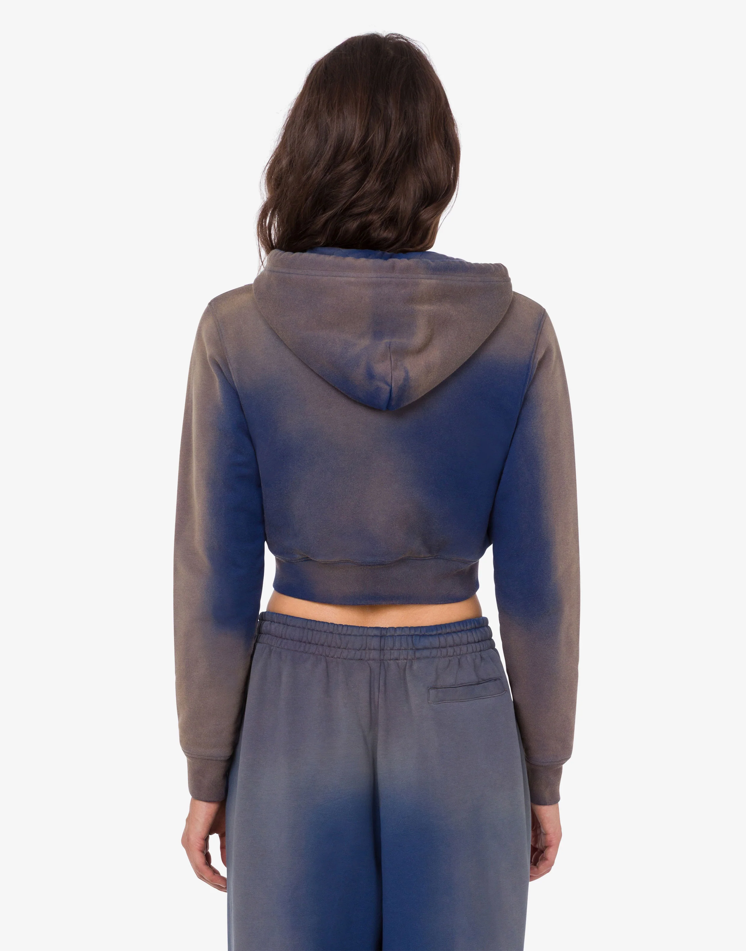 Printed organic cotton crop sweatshirt - Image 3