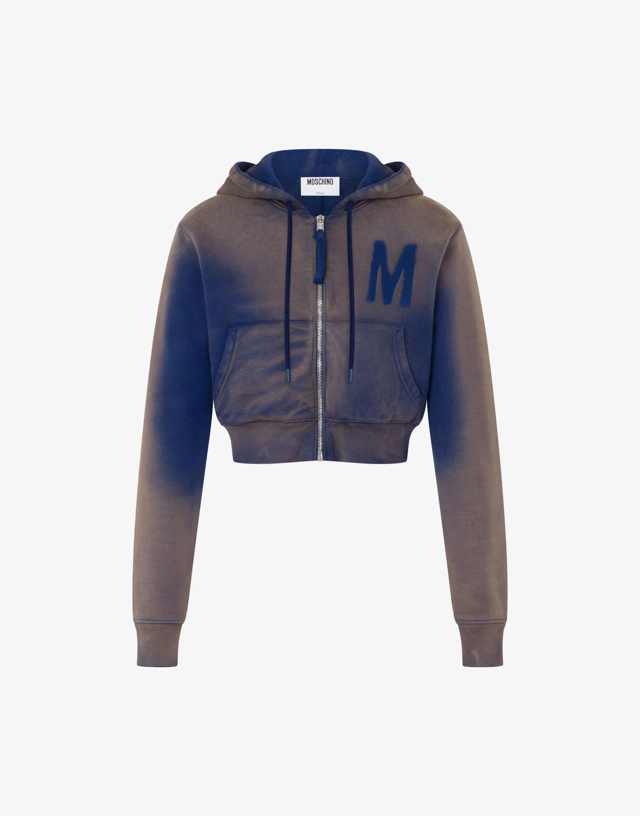 Printed organic cotton crop sweatshirt - Image 5