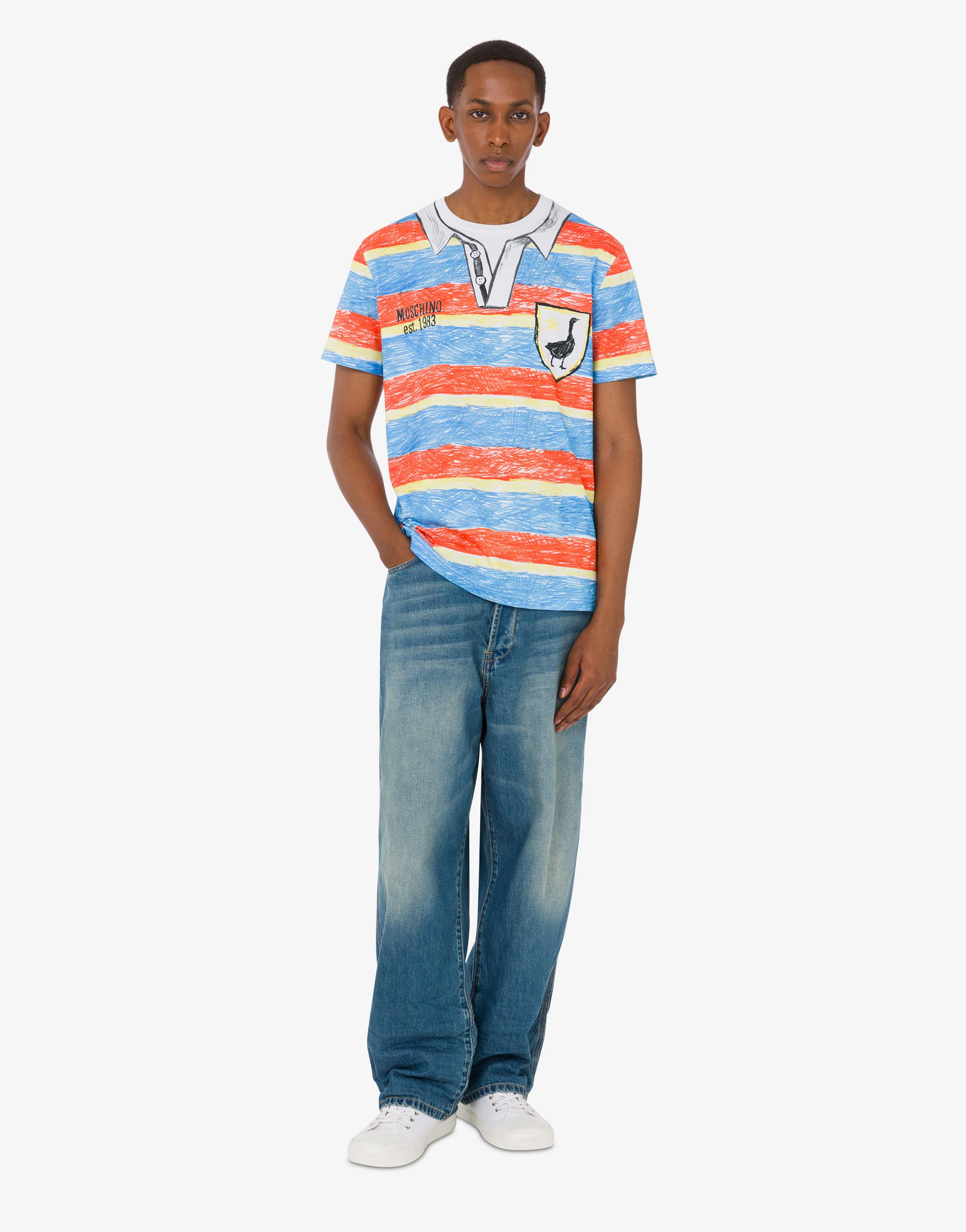 Printed organic cotton jersey T-shirt - Image 4