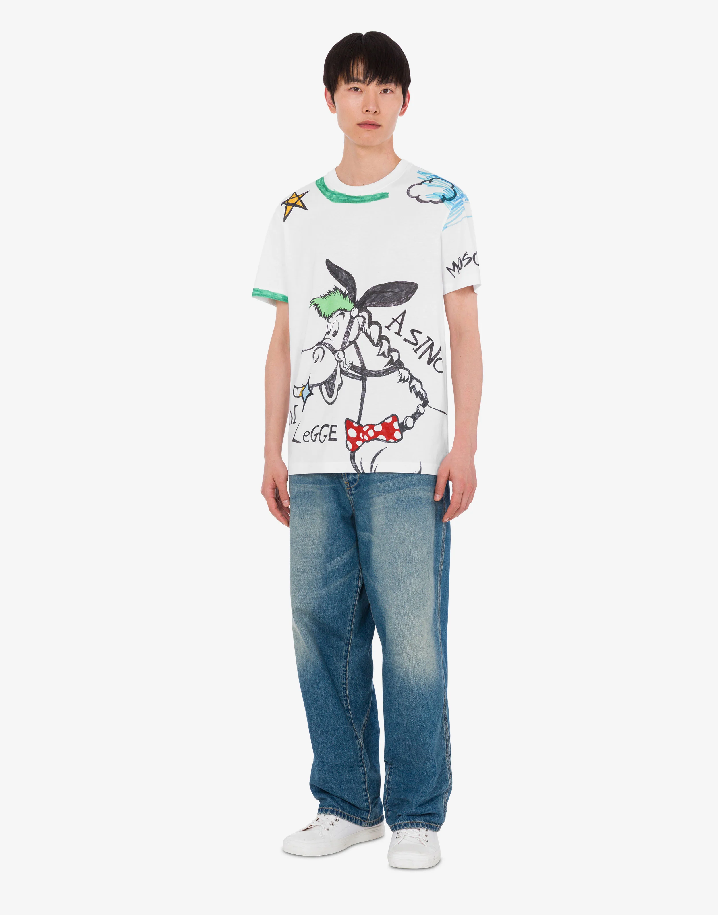 Printed organic cotton jersey T-shirt - Image 2