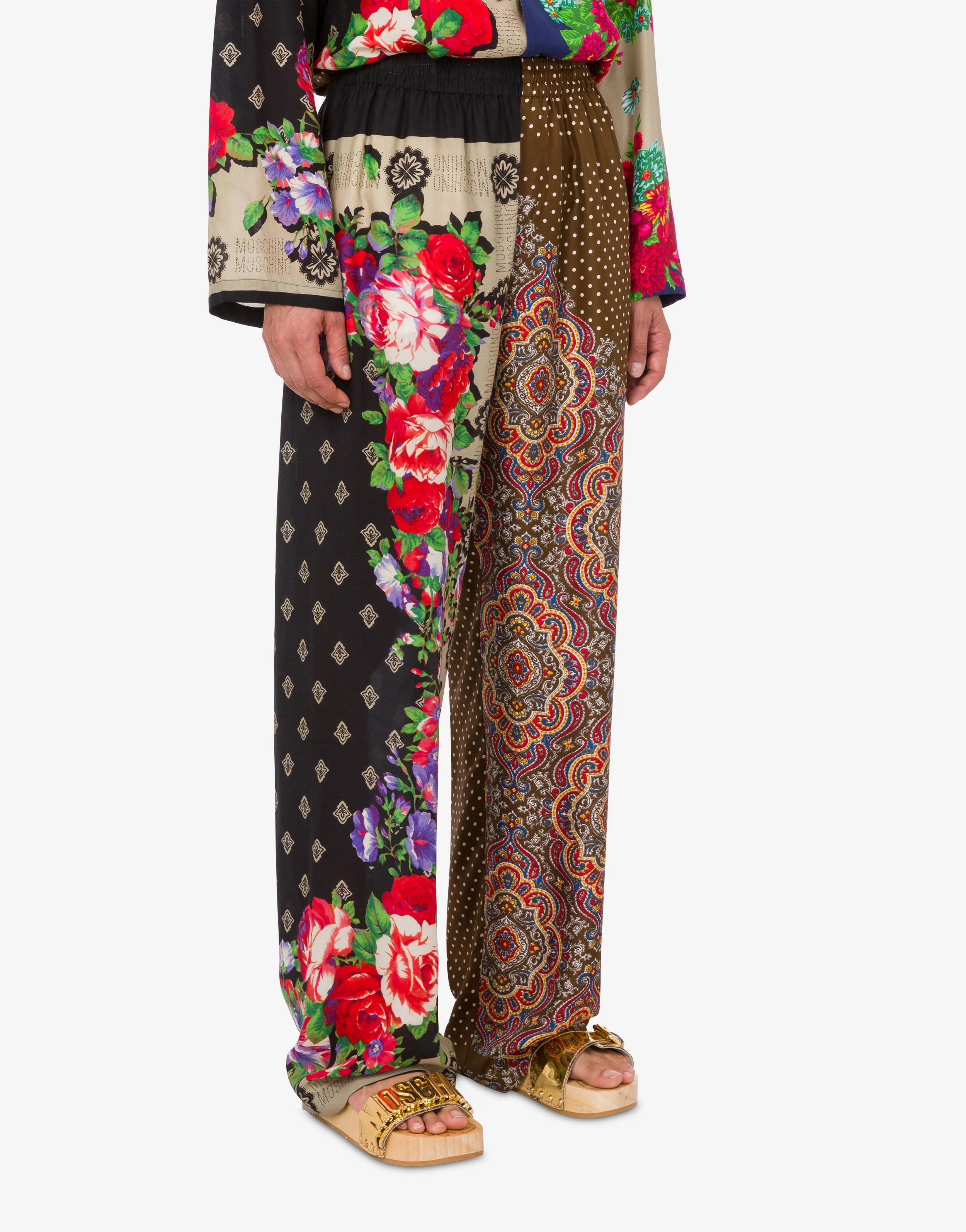Printed silk pants - Image 2