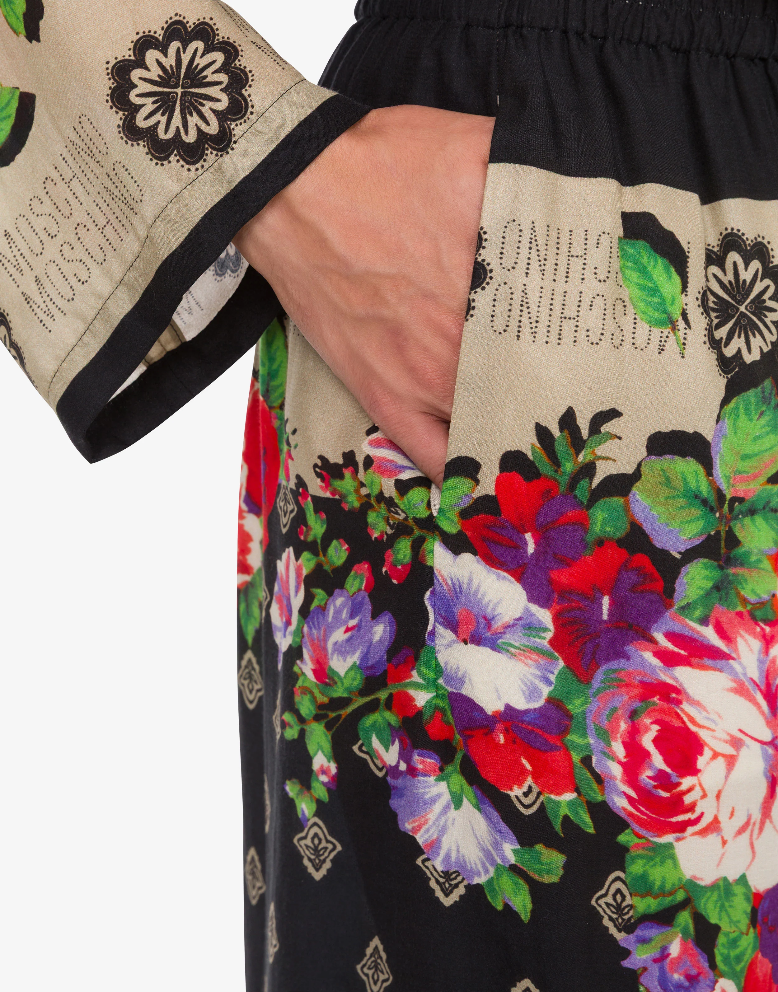 Printed silk pants - Image 4