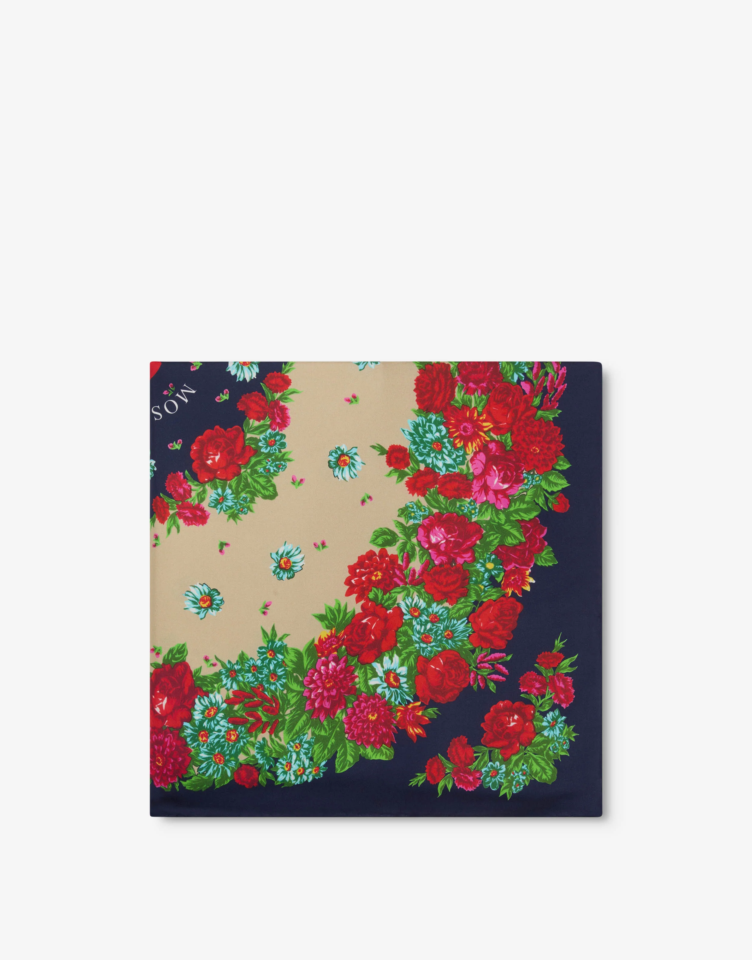 Printed silk scarf - Image 2