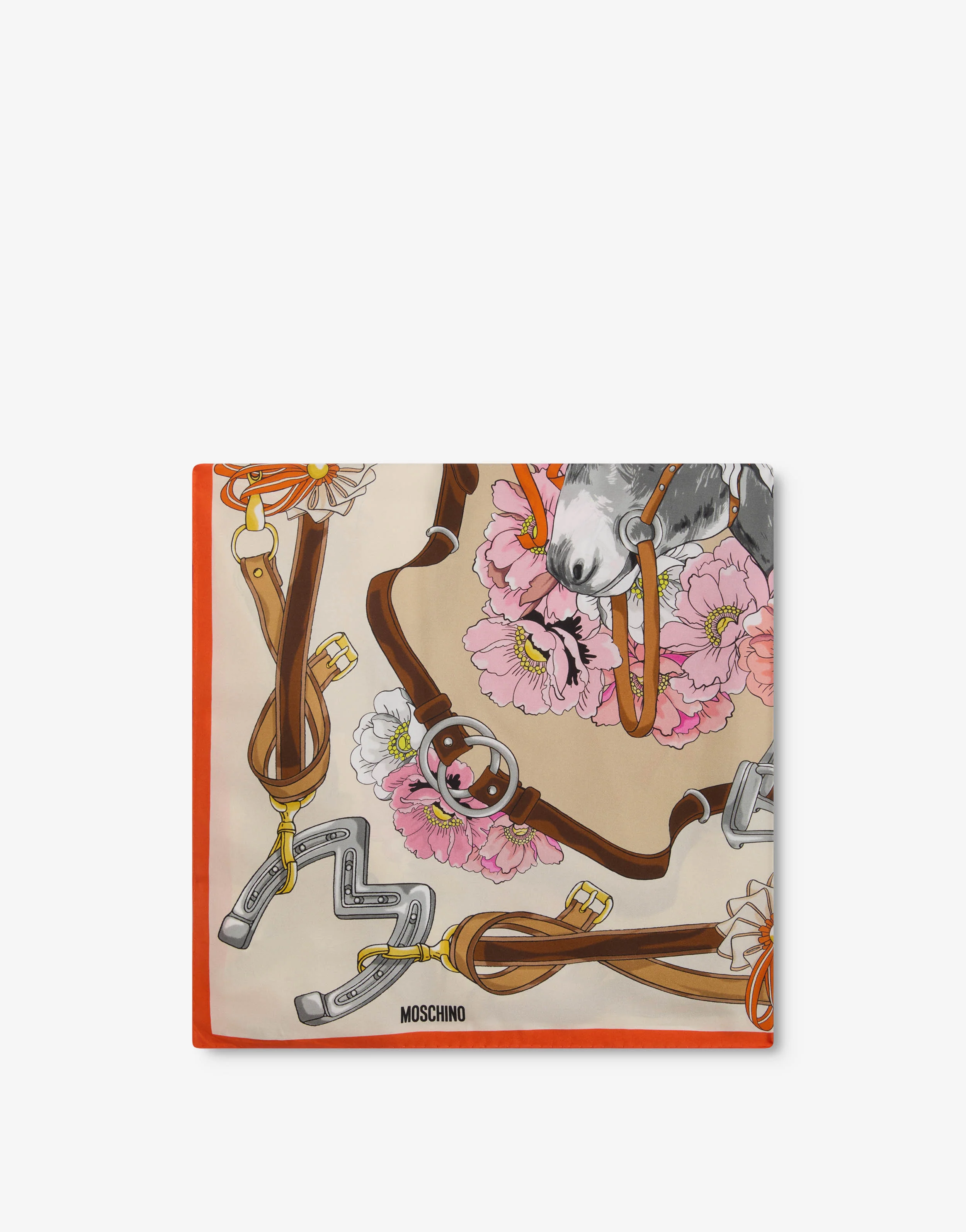 Printed silk scarf - Image 2