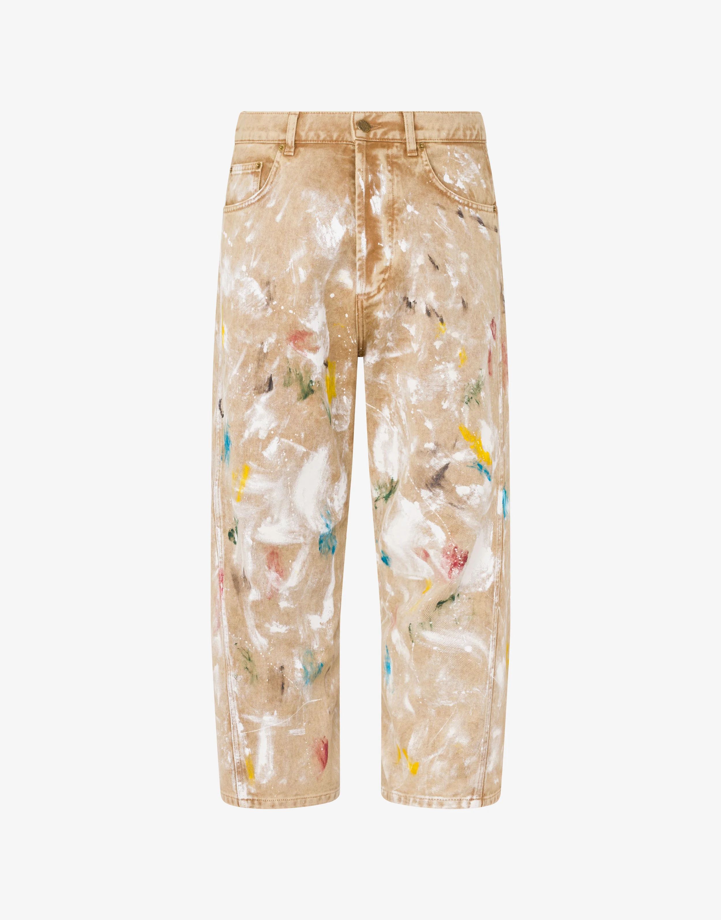 Printed stretch cotton bull trousers - Image 3