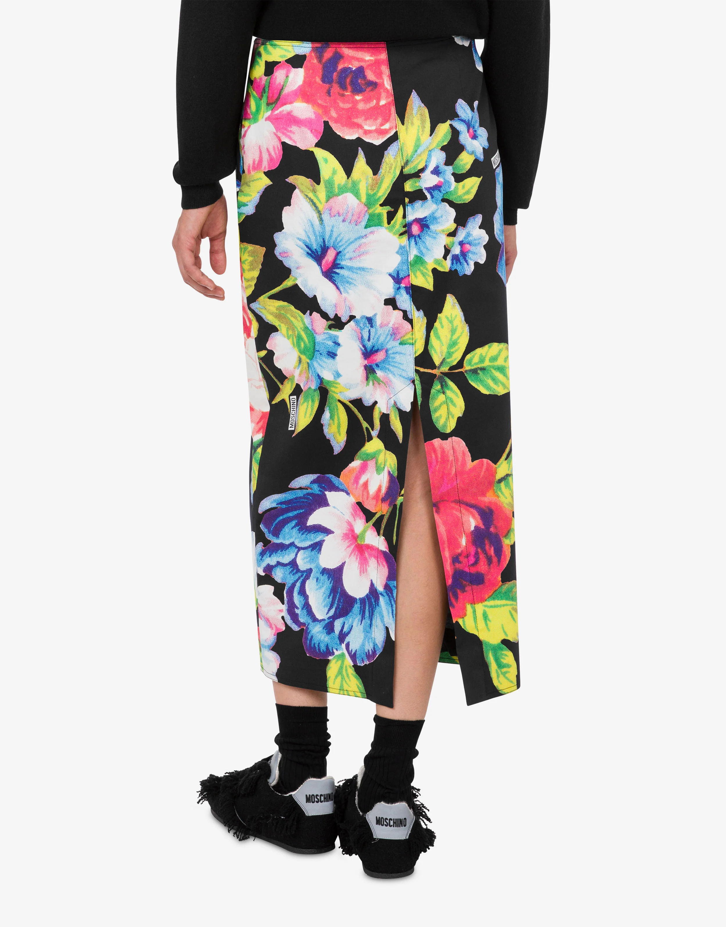 Printed stretch cotton skirt - Image 4