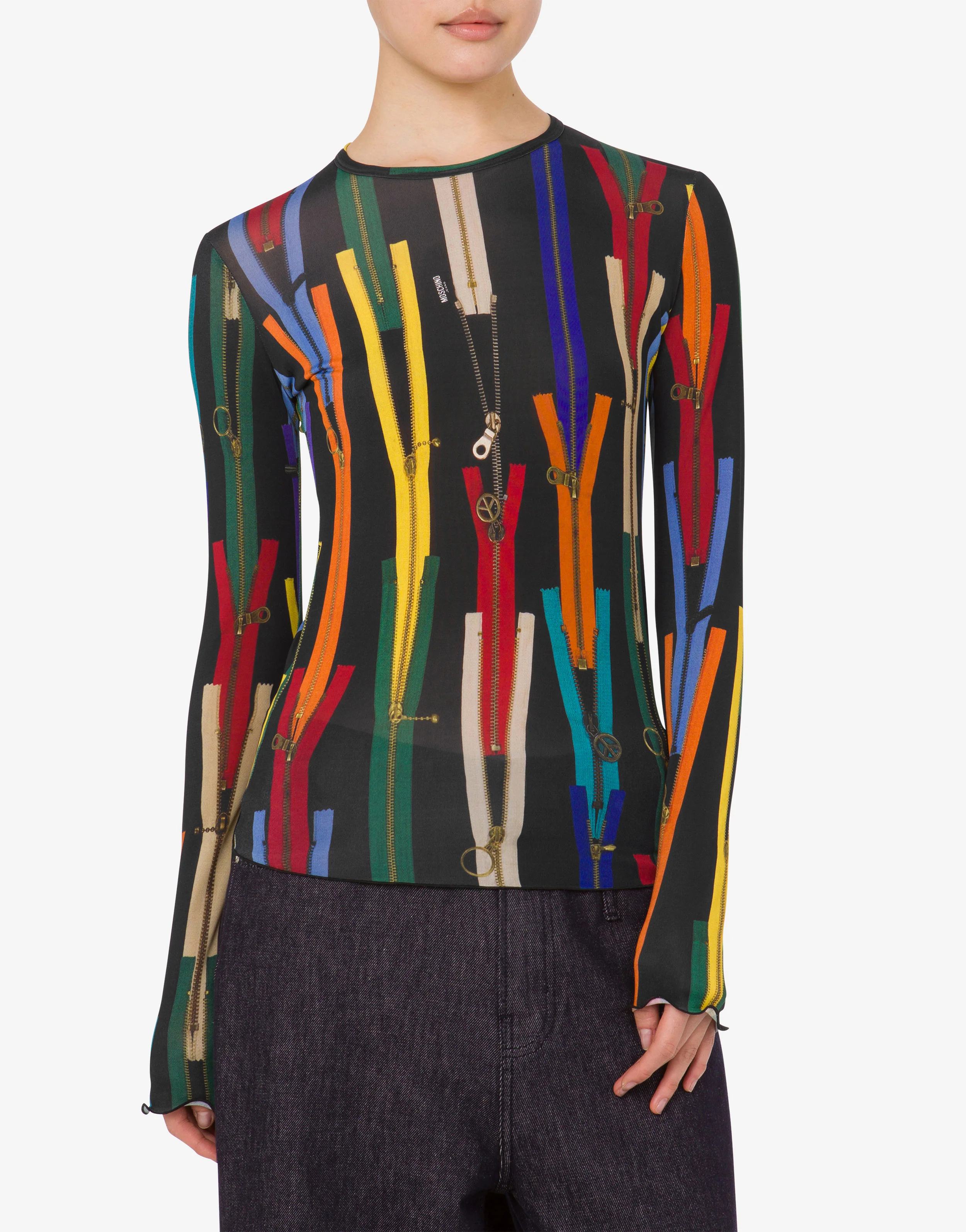 Printed stretch jersey T-shirt - Image 2