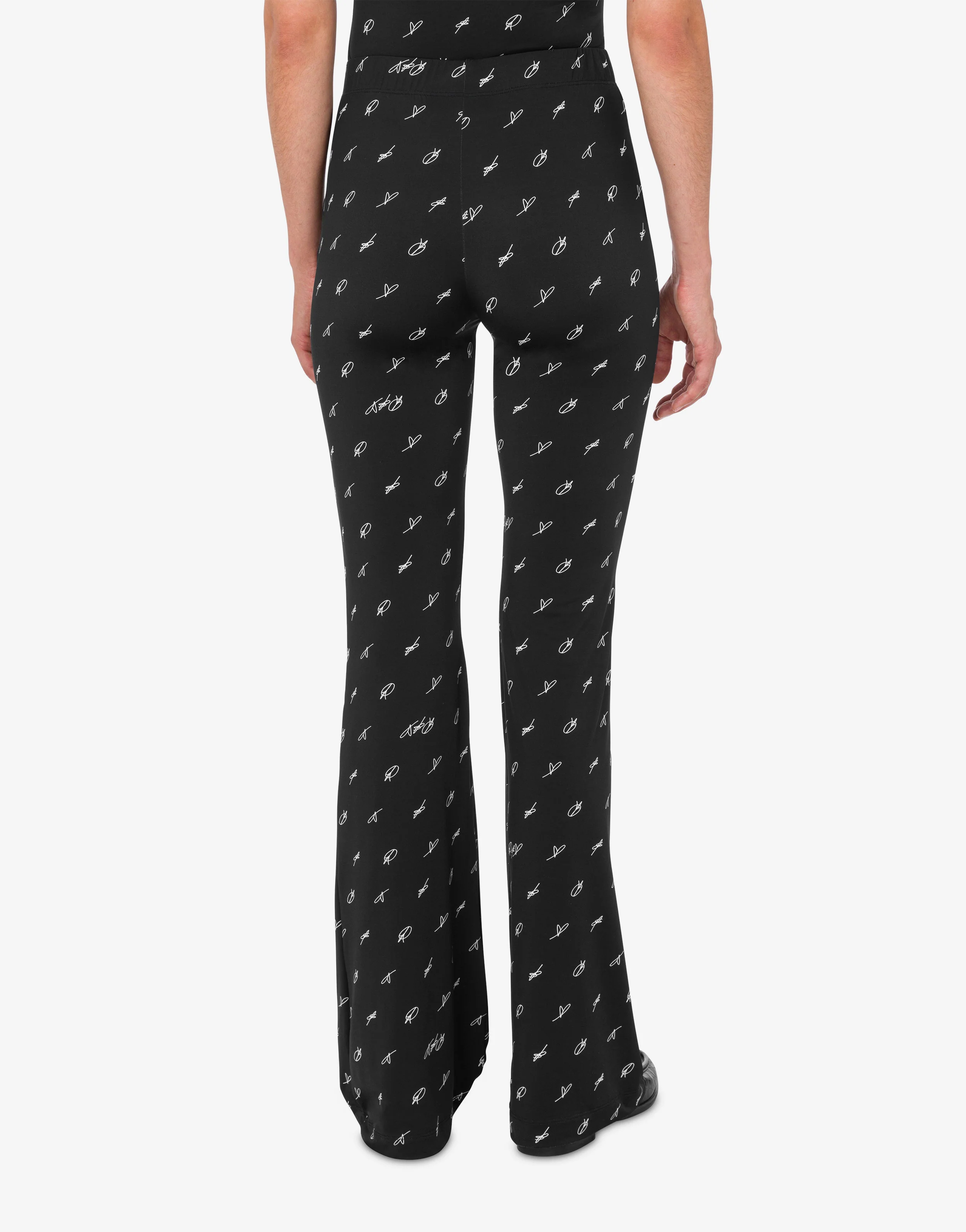 Printed technical jersey leggings - Image 3